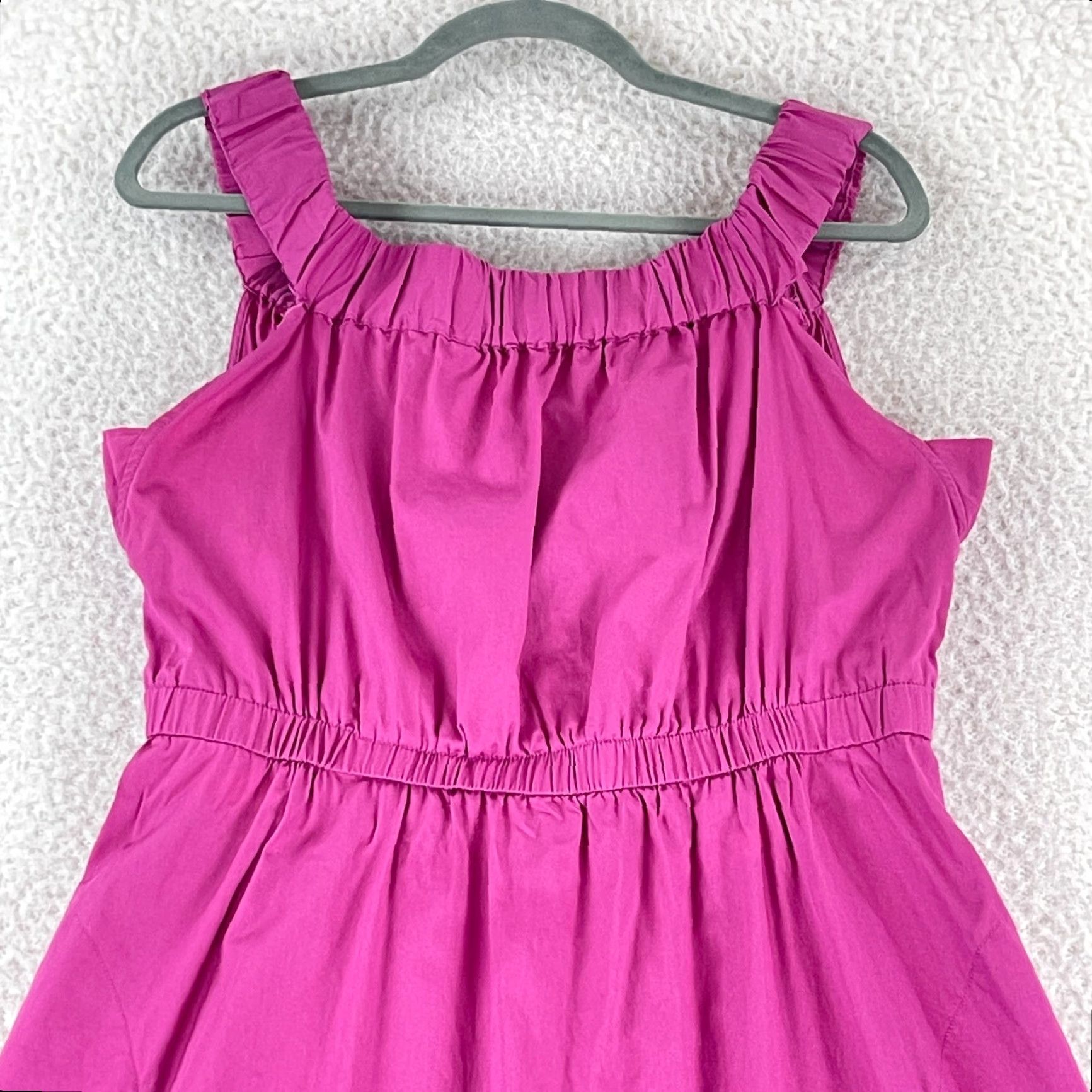 Anthropologie Anthropologie Maeve Mona Dress Womens Large Pink Midi Off the Shoulder Pullover Size L / US 10 / IT 46 - 2 Thumbnail