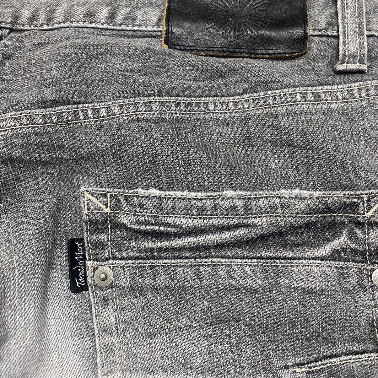 Tornado Mart Tornado Mart Bullet Hole Denim Flare Jeans Size US 33 - 20 Thumbnail