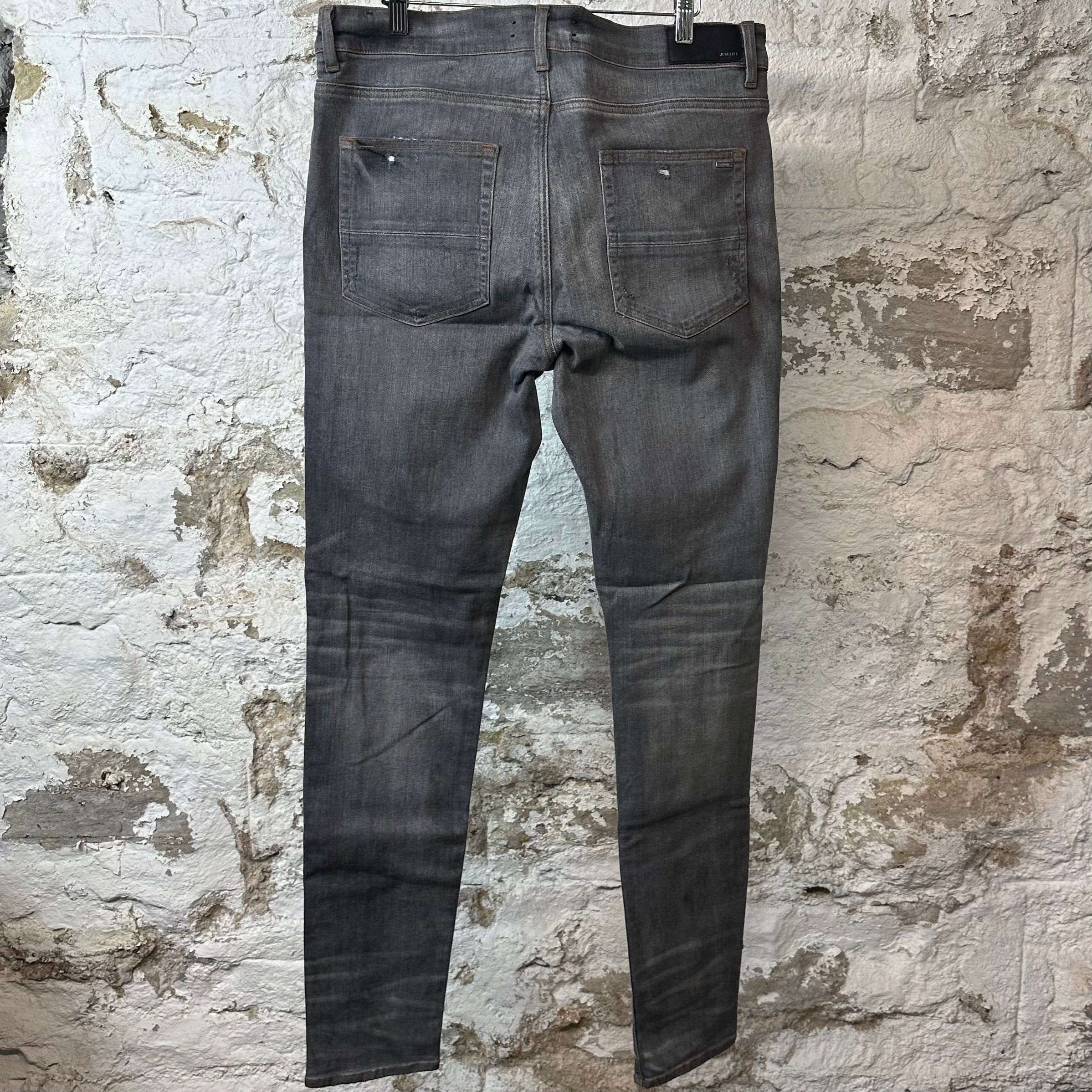 Amiri Amiri Plain Grey Denim Jeans Sz 36 Size US 36 / EU 52 - 2 Thumbnail