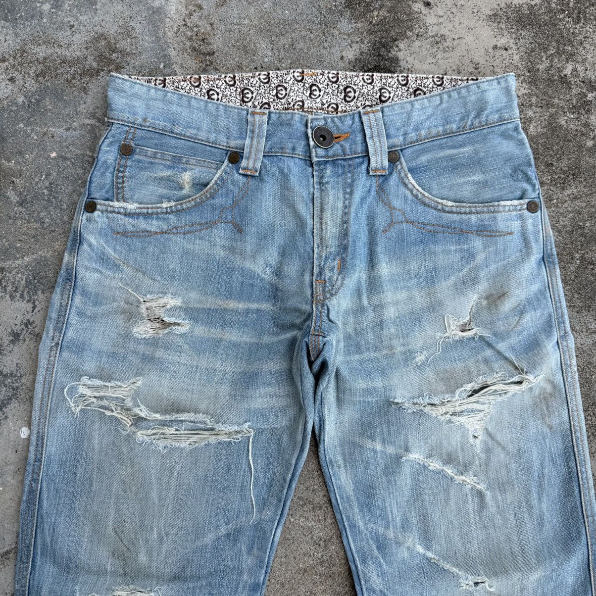 Edwin Vintage Edwin Faded Distressed Denim Jean Pants W36 Size US 34 / EU 50 - 2 Thumbnail