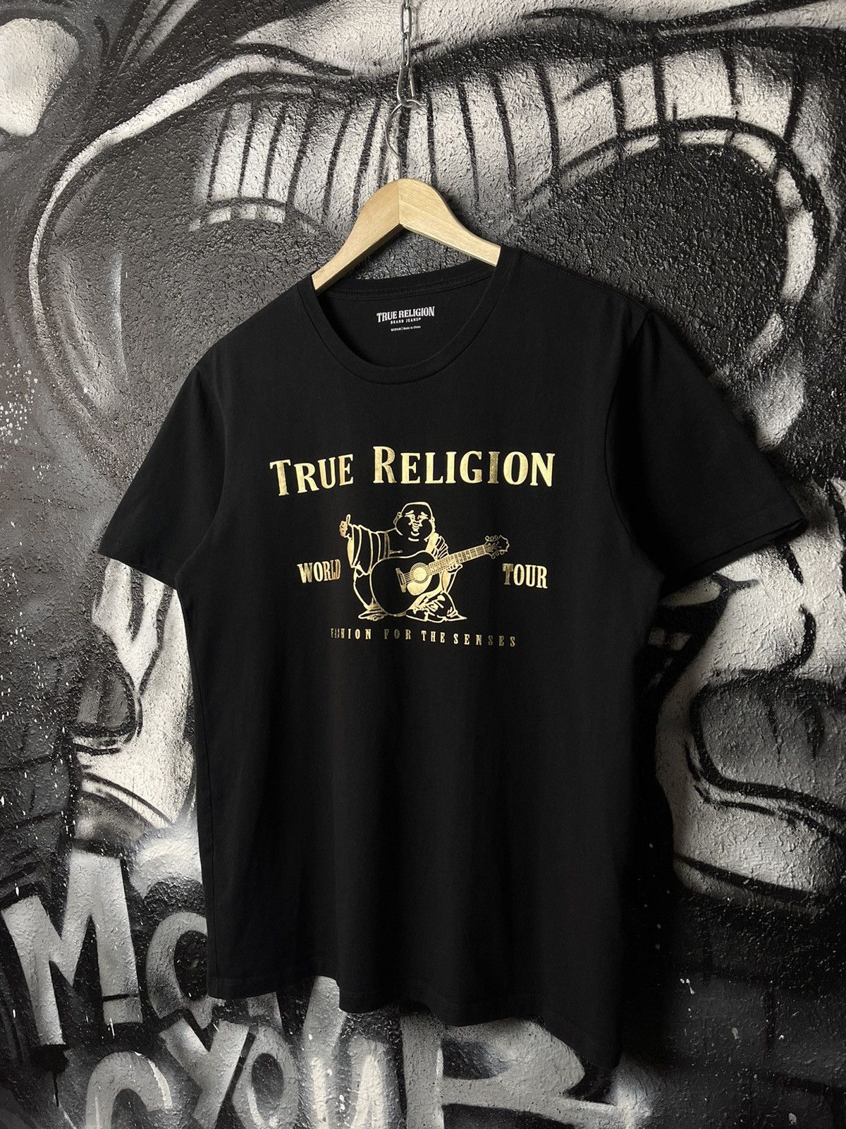 True Religion True Religion Metallic Buddha Short Sleeve T-Shirt Women’s M Size M / US 6-8 / IT 42-44 - 1 Thumbnail