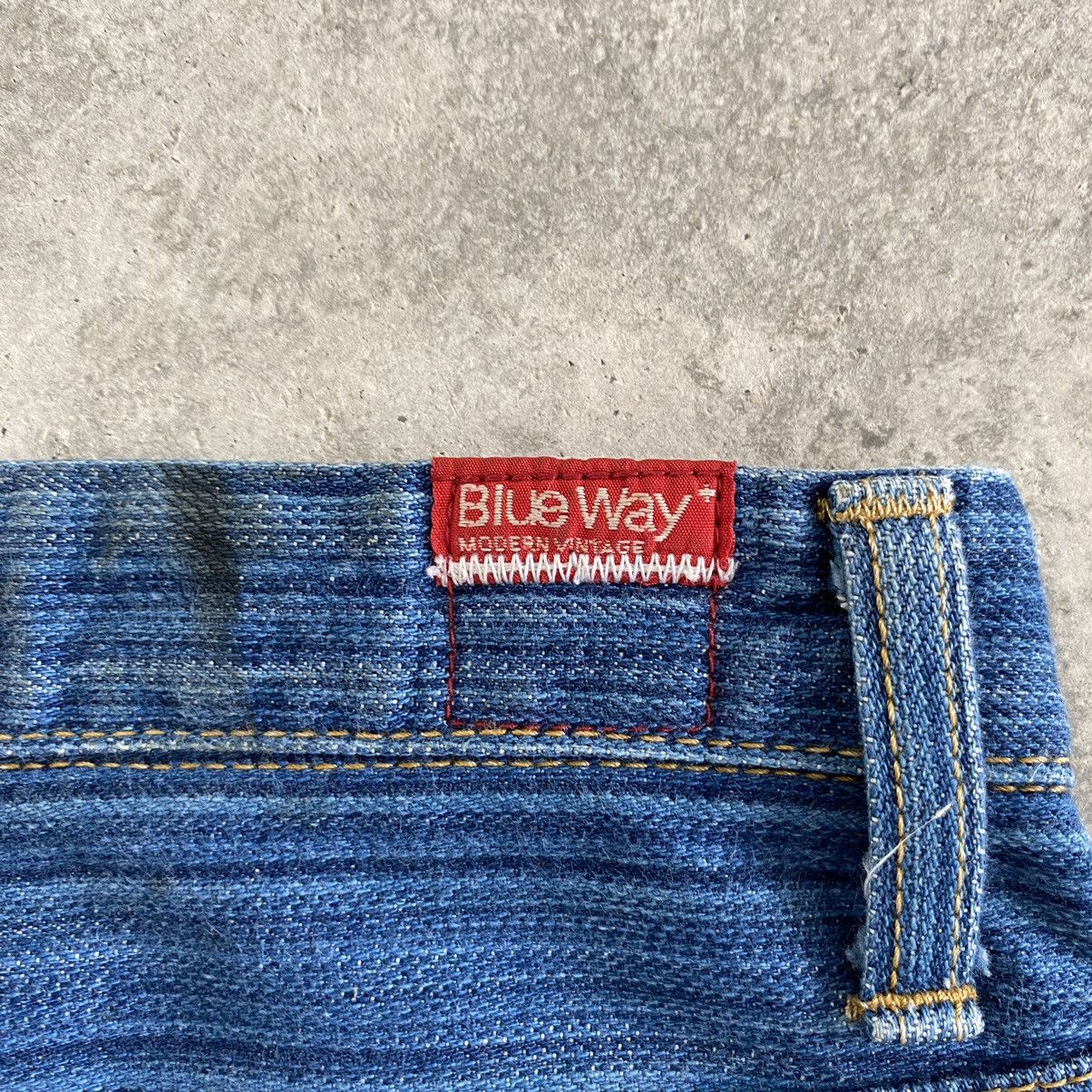 Japanese Brand Blue Way Japan Twill Striped Flared Denim Jeans Size US 28 / EU 44 - 22 Thumbnail