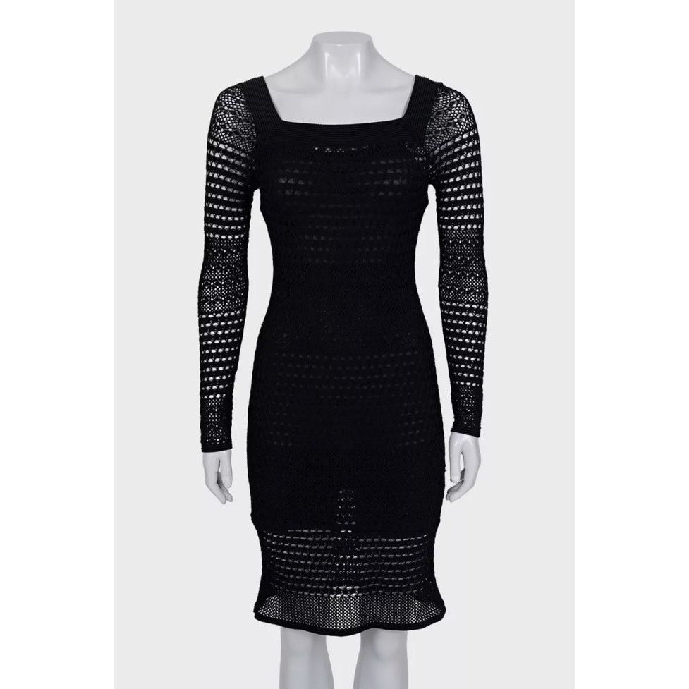 Tom Ford Tom Ford Black Knitted Dress - Size S Size S / US 4 / IT 40 - 1 Thumbnail