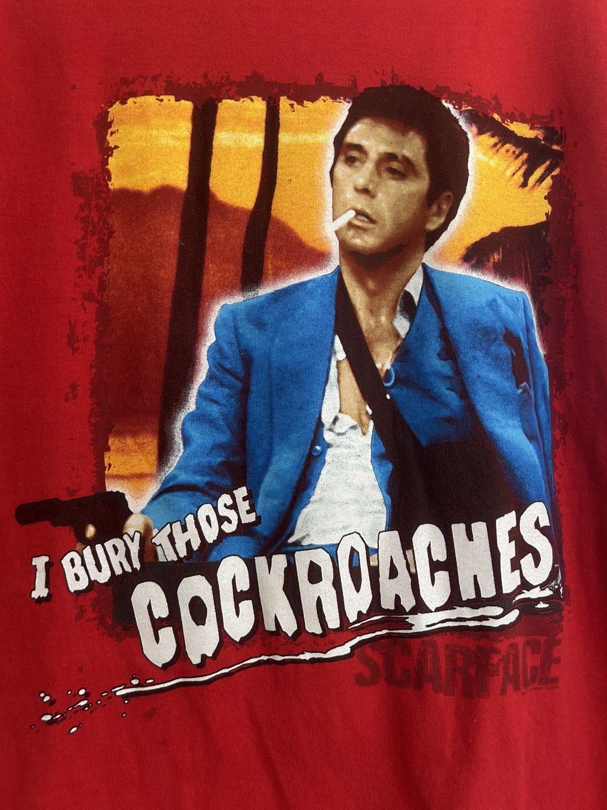 Vintage Vintage Scarface “I Bury Those Cockroaches” Graphic T-shirt Size US XL / EU 56 / 4 - 2 Thumbnail