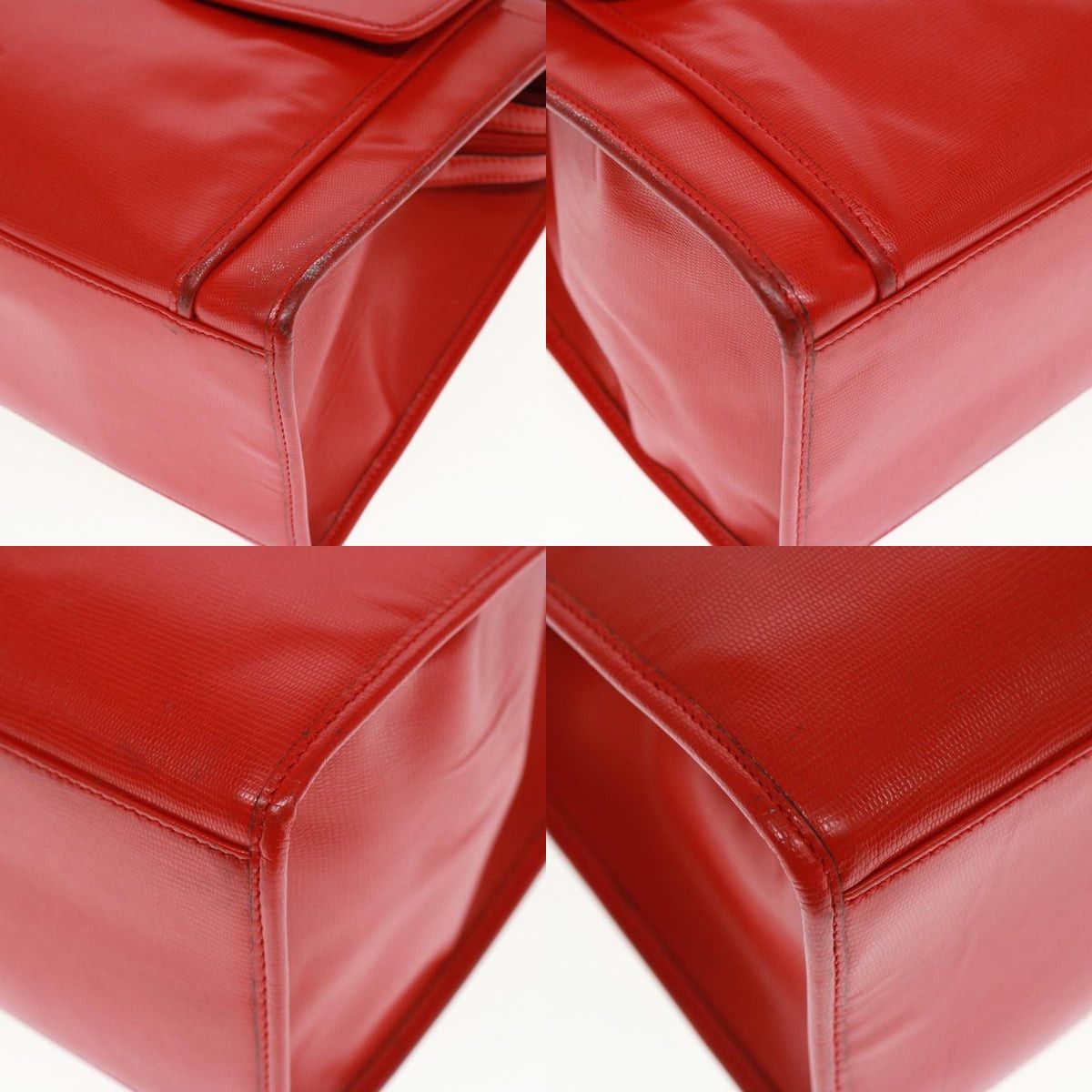 Celine CELINE Shoulder Bag Leather Red Size ONE SIZE - 10 Thumbnail