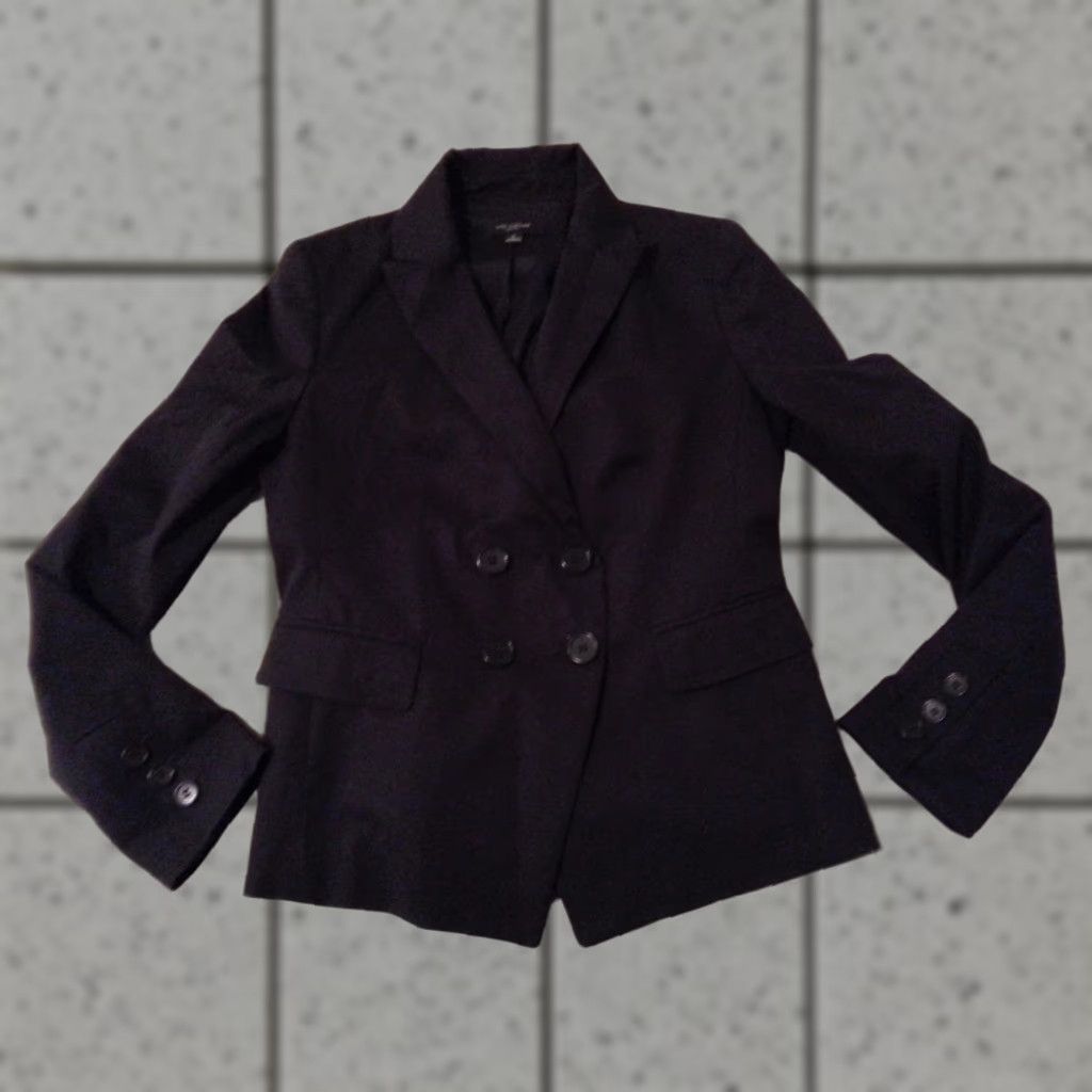 Ann Taylor Womens Ann Taylor Jacket 6 Black Cotton Jacket Regular Womens Size M / US 6-8 / IT 42-44 - 1 Thumbnail