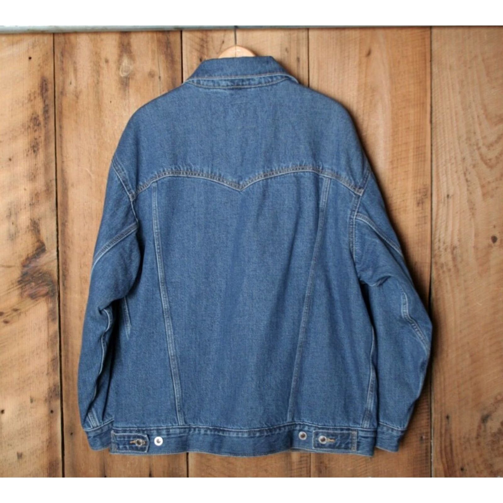 Levi's LEVI'S Silvertab Blue Denim Quilt Lined Baggy Trucker Jacket Women's Sz. L Shirt Denim Jacket Womens L Baggy Blue Size L / US 10 / IT 46 - 6 Thumbnail