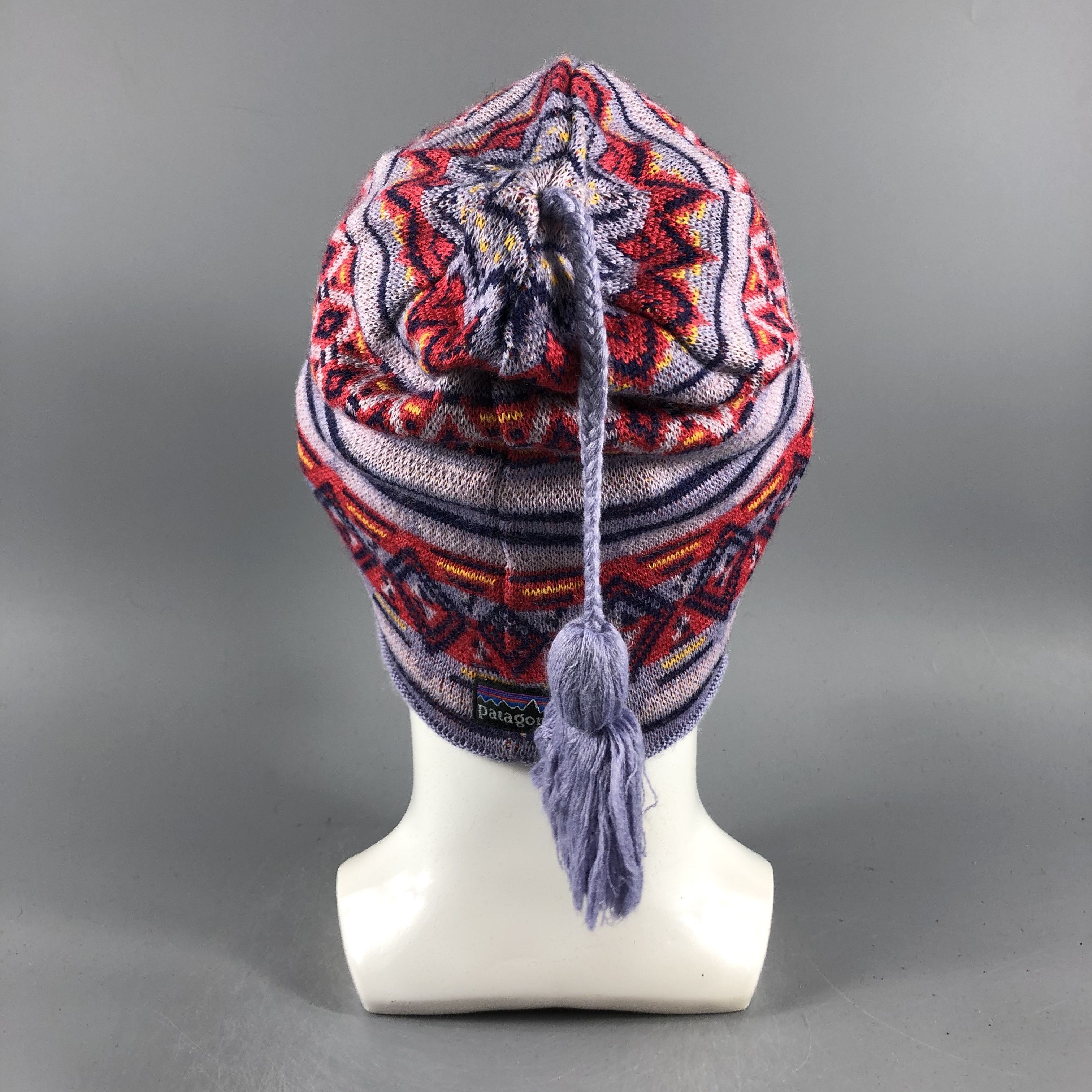 Patagonia × Vintage Patagonia Fair Isle Beanie Snow Hat Snow Cap -D402 Size ONE SIZE - 3 Thumbnail