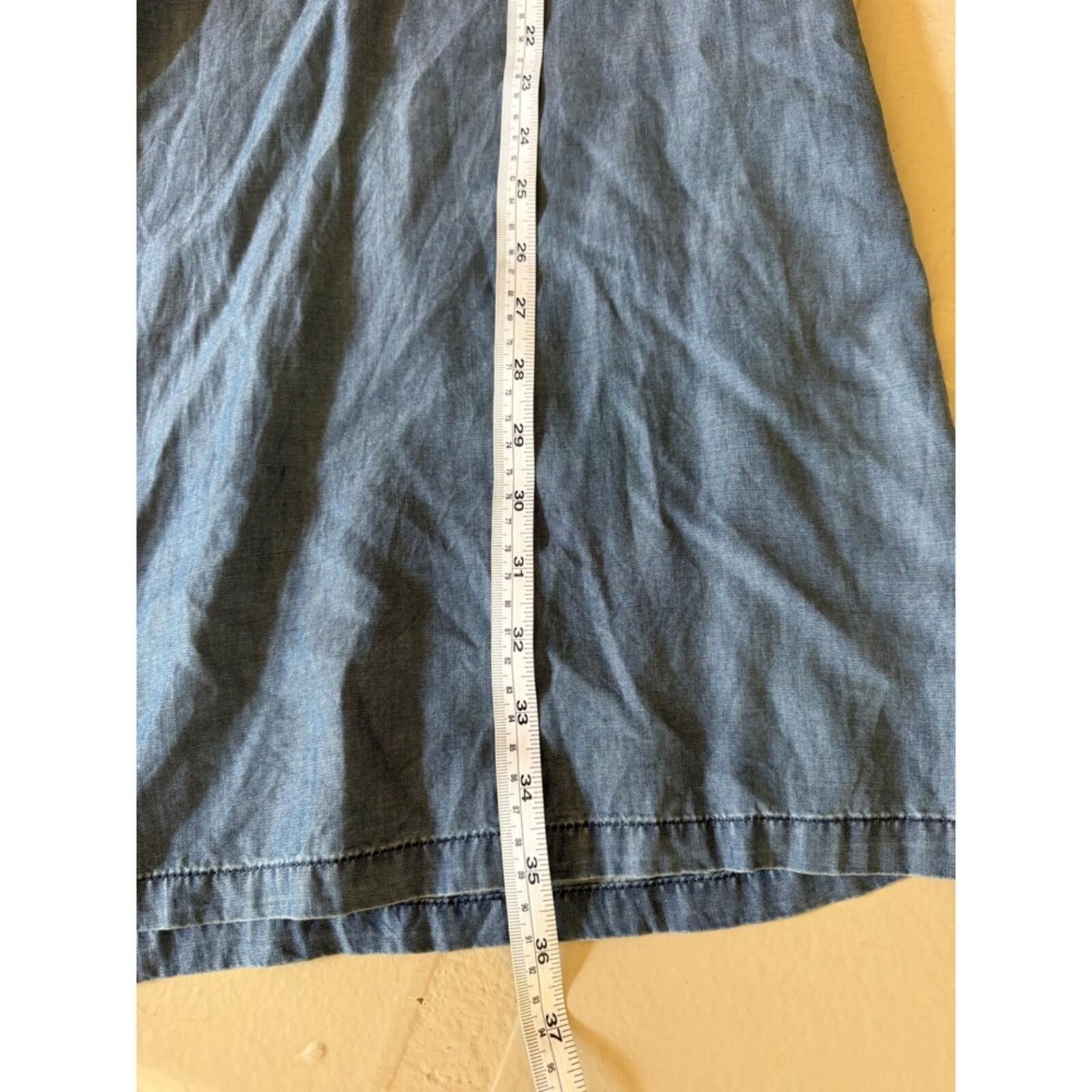 Tommy Bahama Tommy Bahama Womens Blue Tencel Off Shoulder Ruffle Dress M Size M / US 6-8 / IT 42-44 - 6 Thumbnail