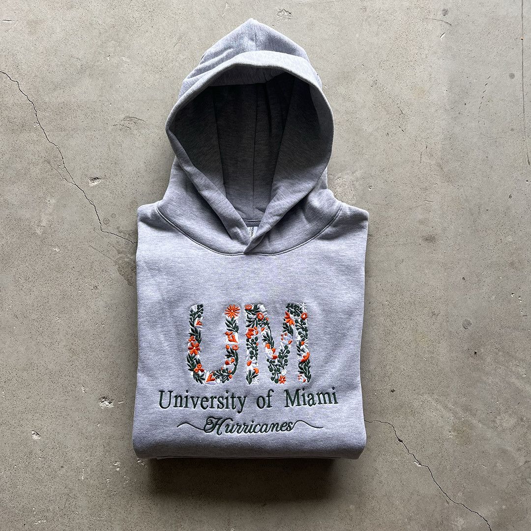 Prolific UM University of Miami Hoodie FLoral Size US M / EU 48-50 / 2 - 1 Thumbnail