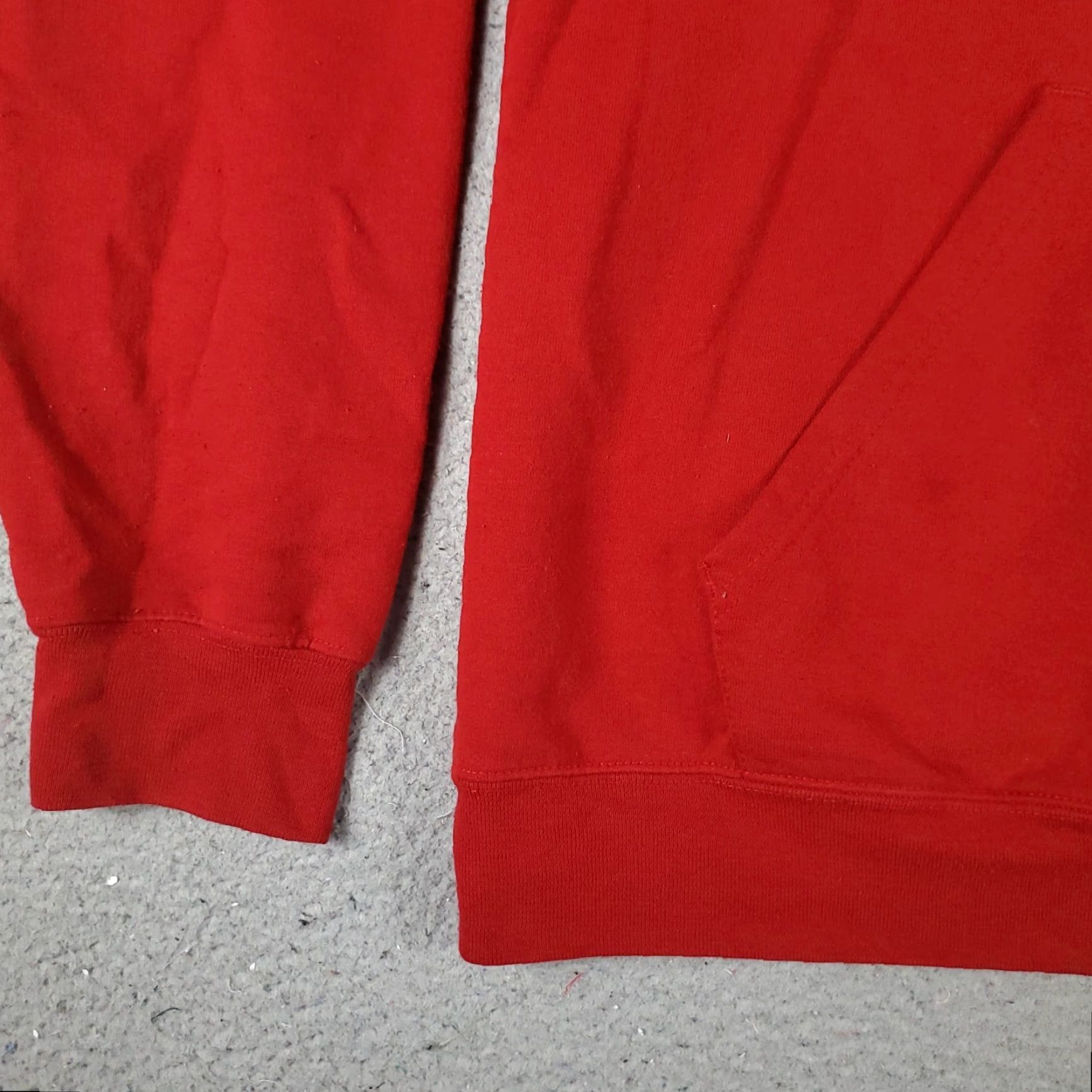 Adidas Adidas Hoodie Mens Medium Red Pullover Knit Sweatshirt with Logo, Mock Neck, Drawstring, Pockets, All Seasons, Sports, Casual, Regular Fit Size US M / EU 48-50 / 2 - 3 Thumbnail