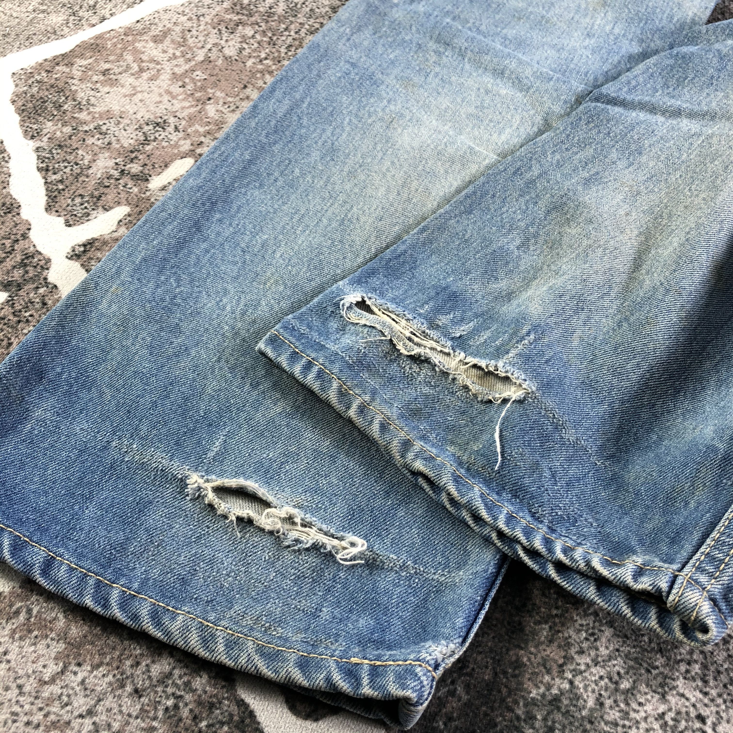 Vintage Vintage Wrangler Jeans Distressed Denim KJ2256 Size US 30 / EU 46 - 6 Thumbnail