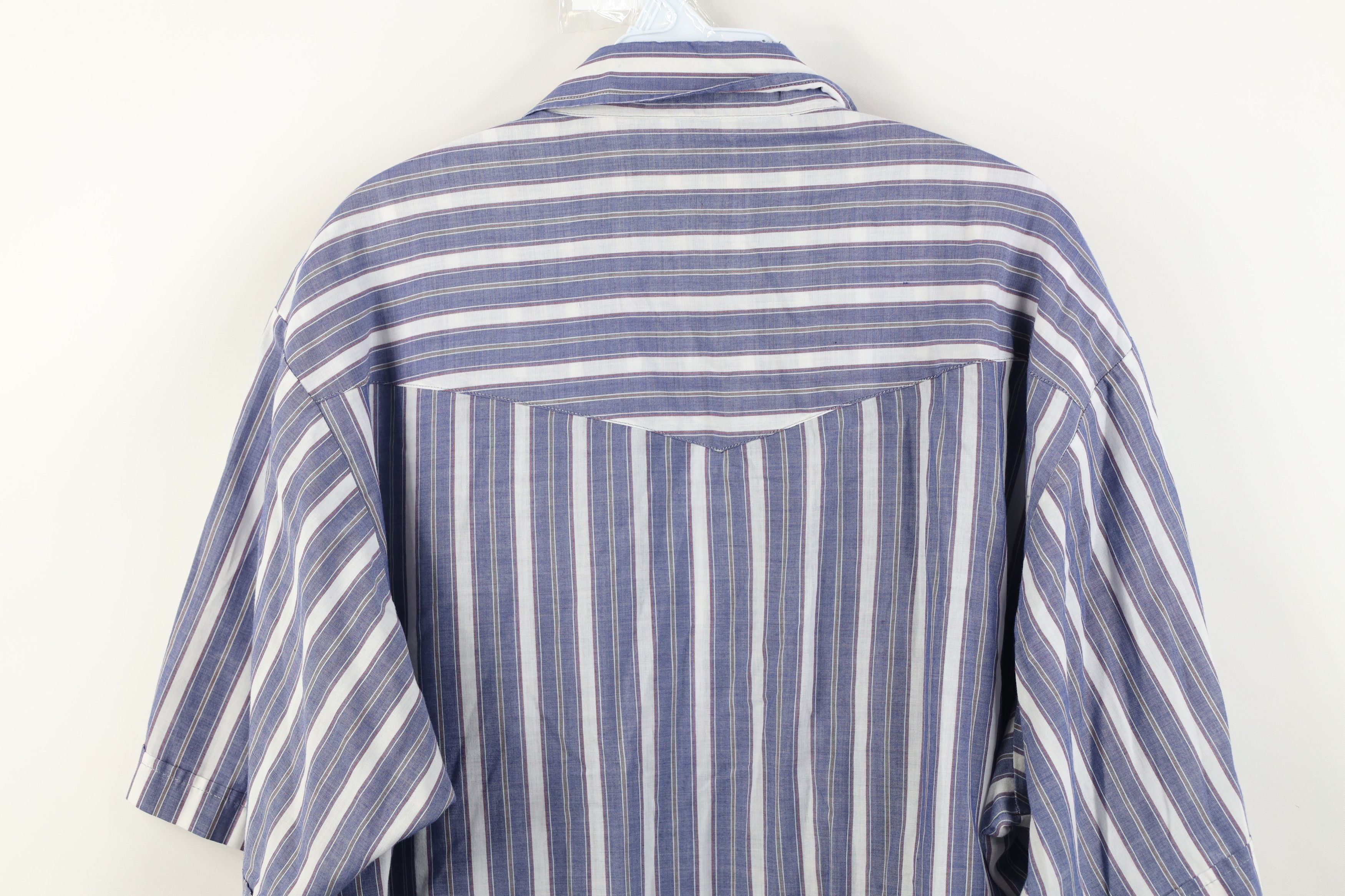 Vintage Vintage 90s Streetwear Rodeo Cowboy Striped Button Shirt Size US XXL / EU 58 / 5 - 14 Thumbnail