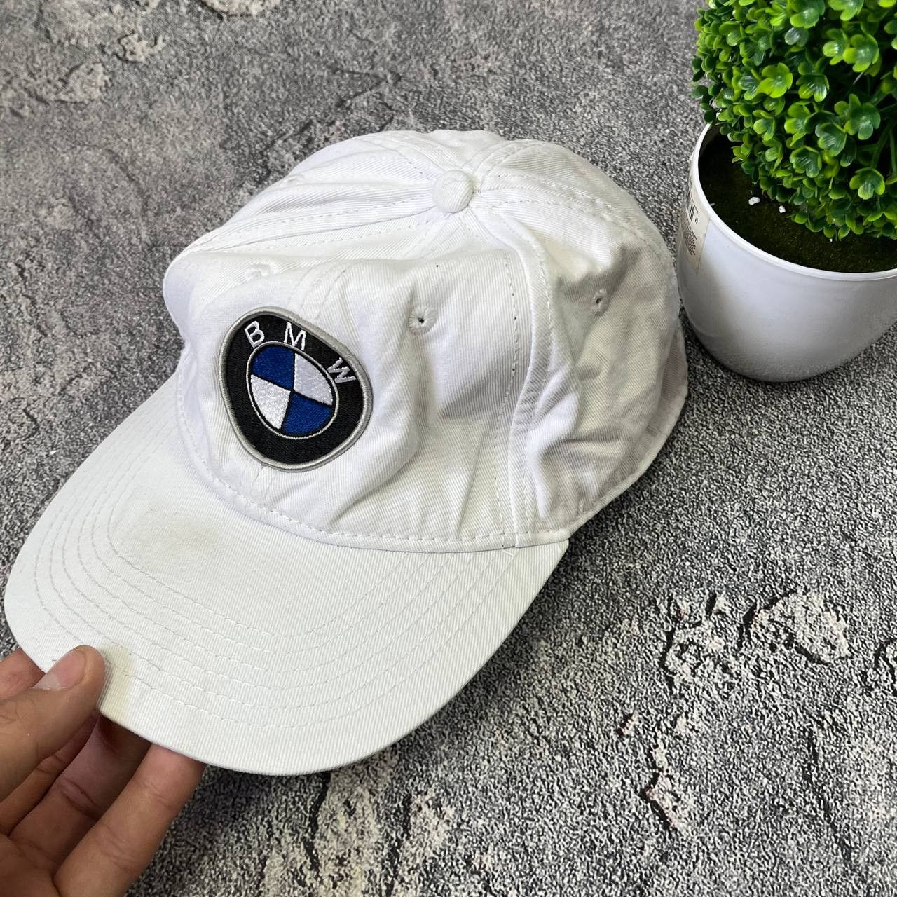 Japanese Brand Vintage BMW Cap UniSex OneSize White Cars Racing Logo Size ONE SIZE - 4 Thumbnail