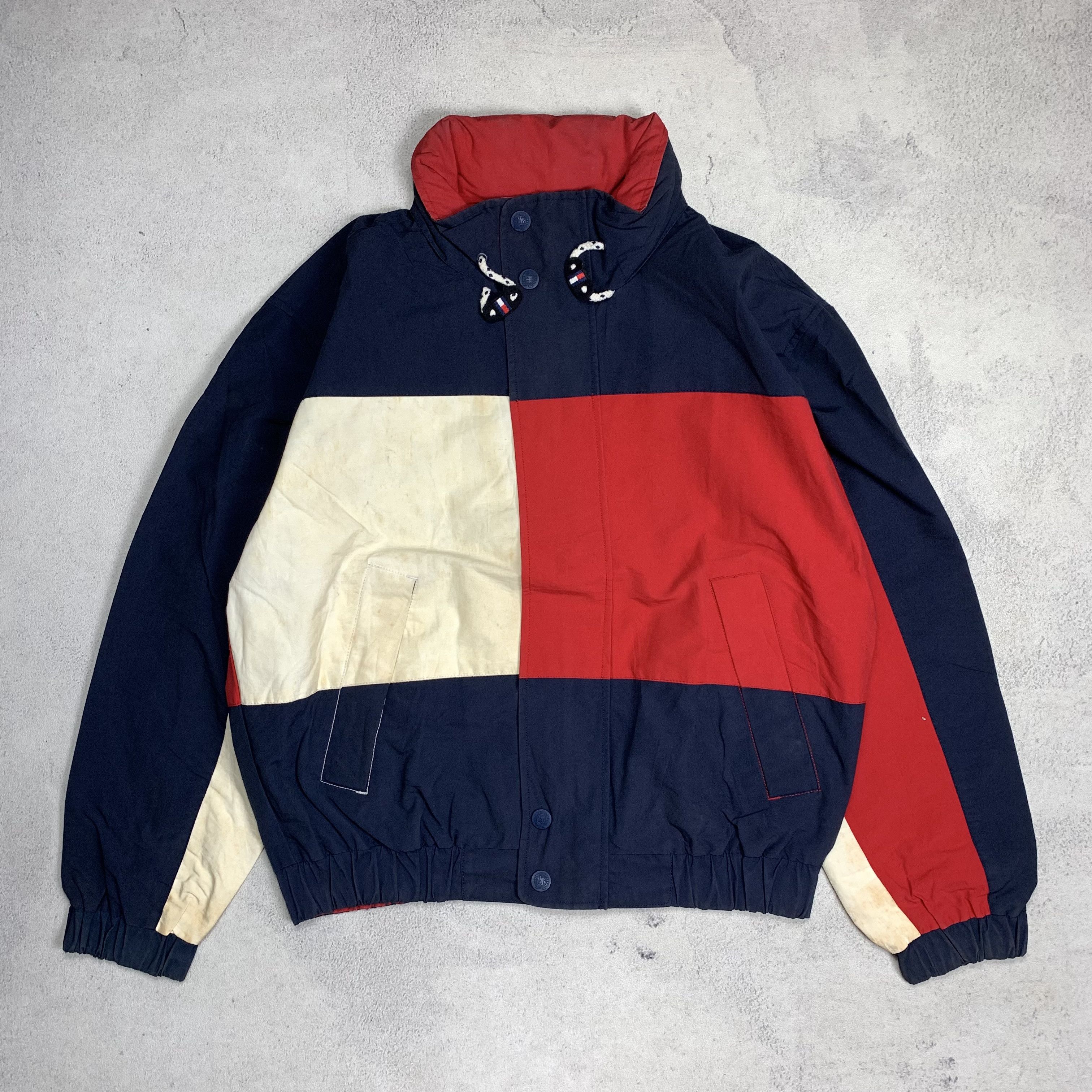 Tommy Hilfiger Vintage Reversible Tommy Hilfiger Big Flag Logo Jacket Size US M / EU 48-50 / 2 - 6 Thumbnail