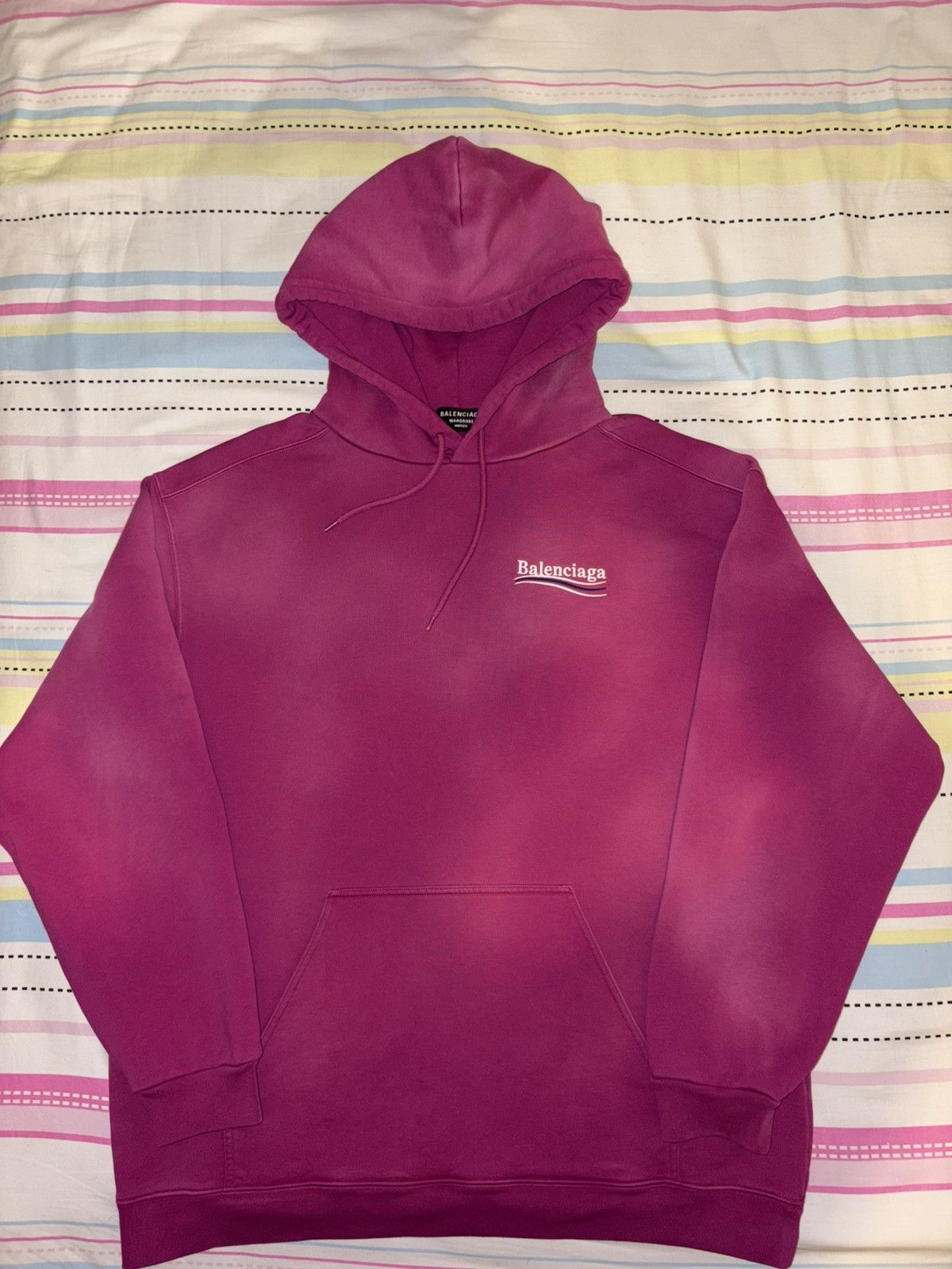 Balenciaga Balenciaga Campaign Logo Faded Hoodie Size US L / EU 52-54 / 3 - 1 Thumbnail