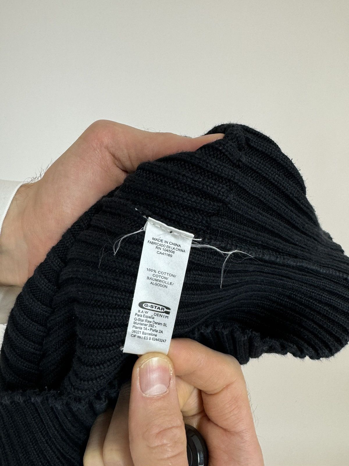 G-Star × Japanese Brand G-star Ribbed Sweater Vintage PARKER COLL PATCH TurtleNeck Size US L / EU 52-54 / 3 - 8 Thumbnail