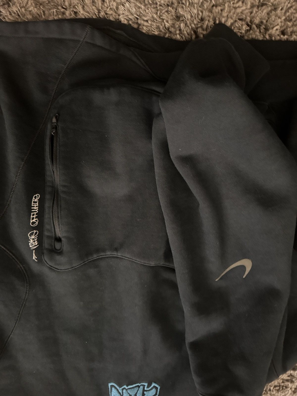Nike × Off-White Off white 006 fleece hoodie Size US M / EU 48-50 / 2 - 3 Thumbnail