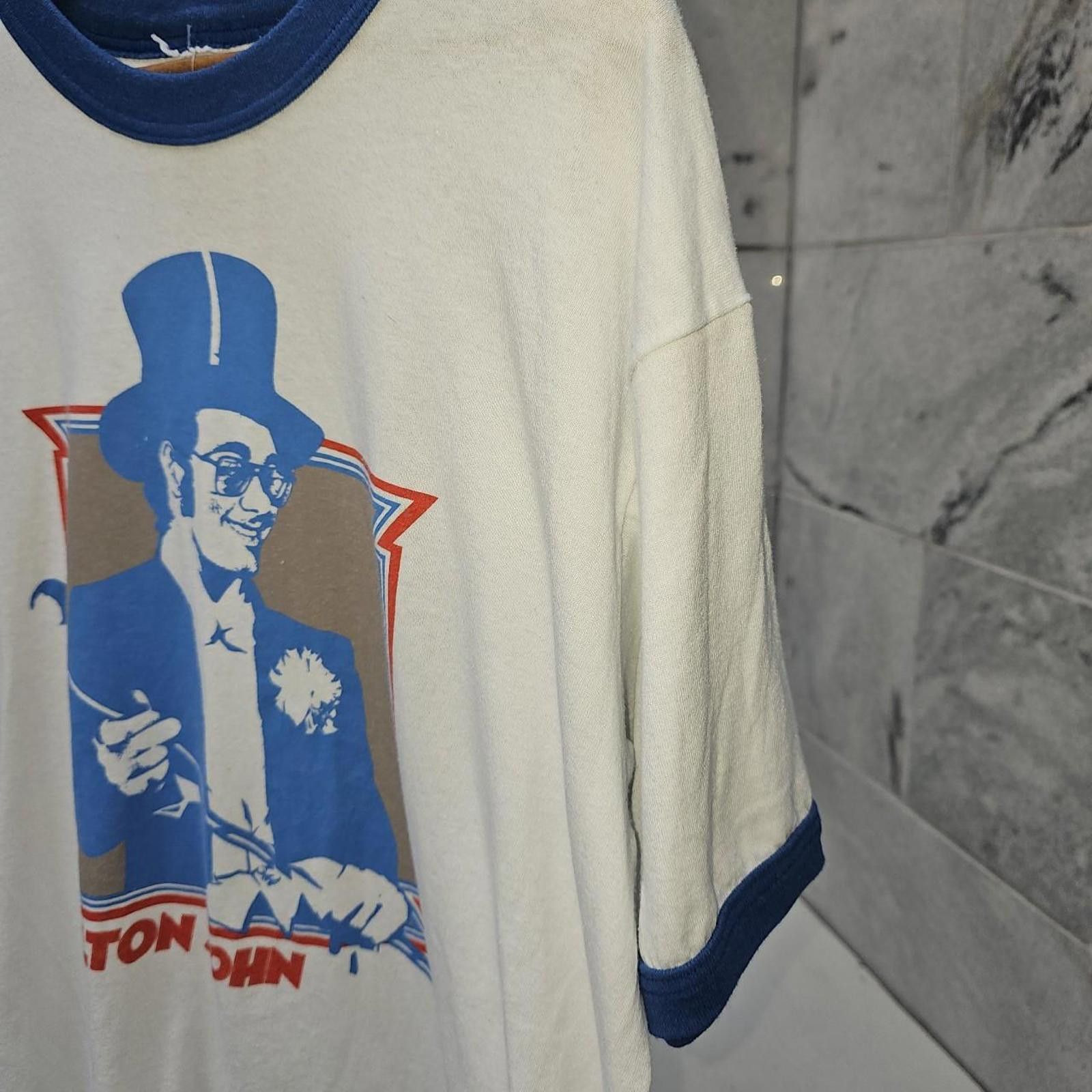 Other Men's White Elton John Ringer Tee Size US XL / EU 56 / 4 - 4 Thumbnail