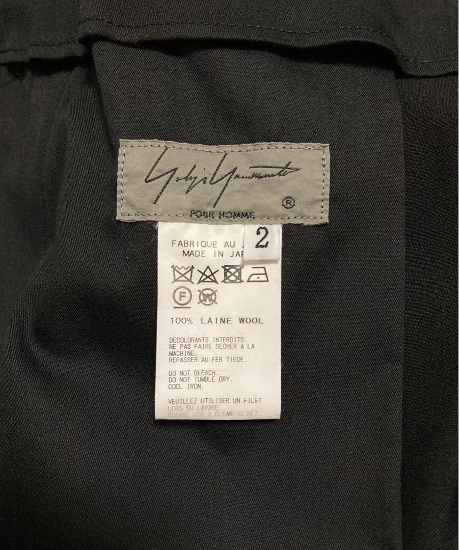 Yohji Yamamoto POUR HOMME wool gabardine wrap pants Size US 35 - 6 Thumbnail