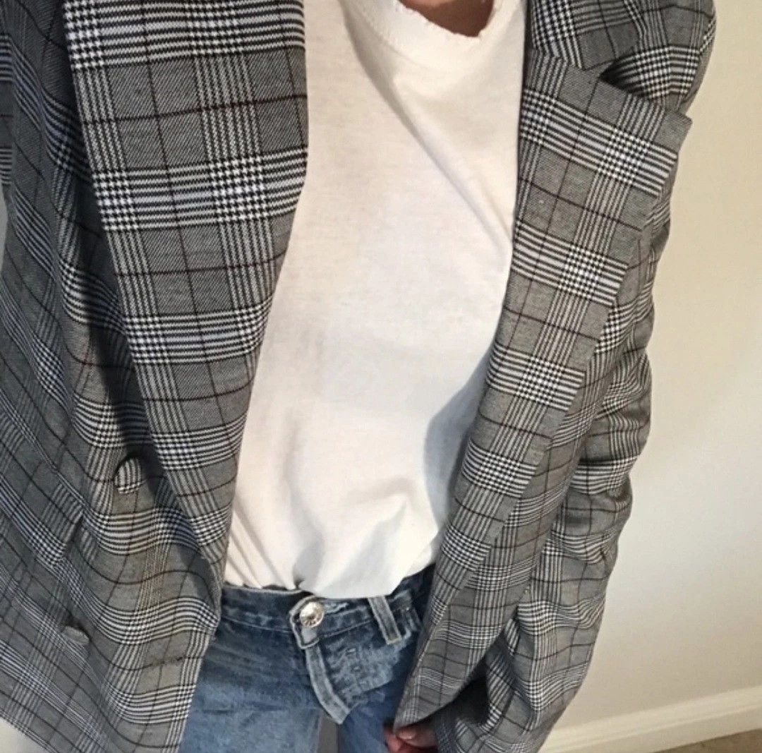 REVOLVE Majorelle Rhea Blazer Plaid Double Breasted Jacket Size XS Size XS / US 0-2 / IT 36-38 - 7 Thumbnail