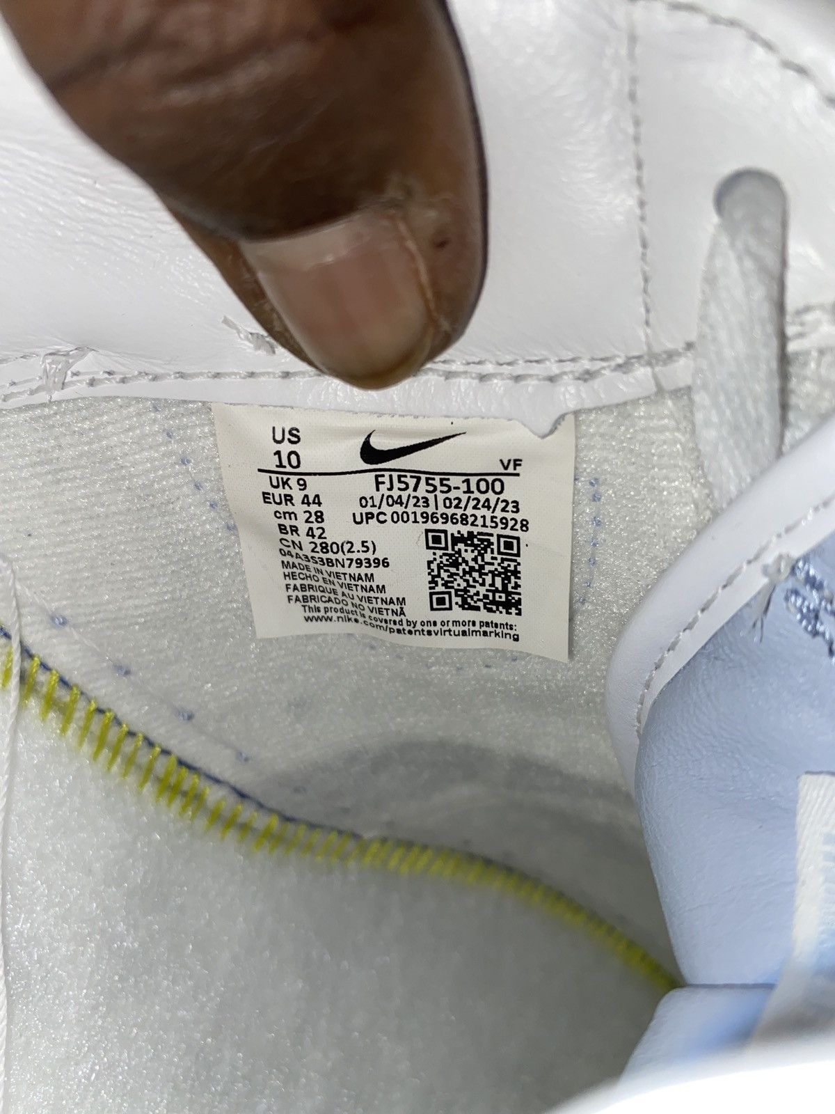 Nike AIR FORCE 1 LOW QS TS NY Size US 10 / EU 43 - 9 Thumbnail