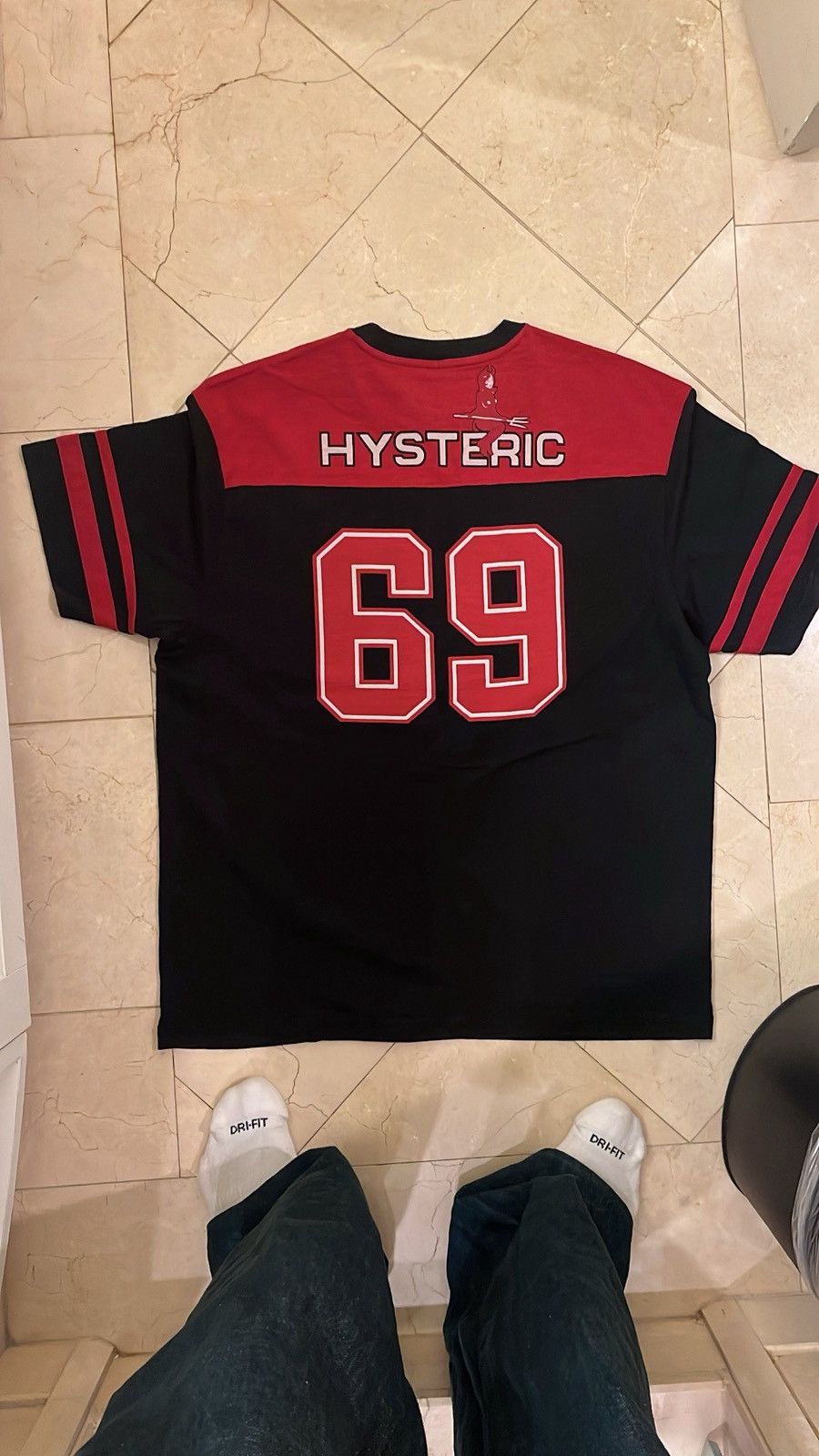 Supreme x Hysteric Glamour 69 Football Top Black/Red (FW24)