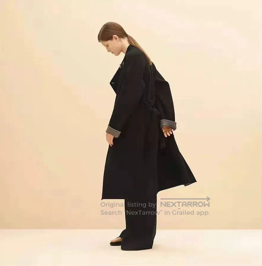 Hermes hermes black and gray cashmere coat. Size US S / EU 44-46 / 1 - 8 Thumbnail