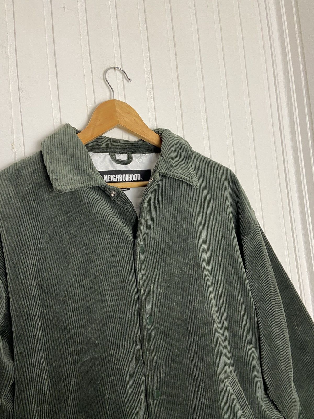 Neighborhood New Neighborhood Cord Windbreaker Jacket Green Size S Size US S / EU 44-46 / 1 - 5 Thumbnail