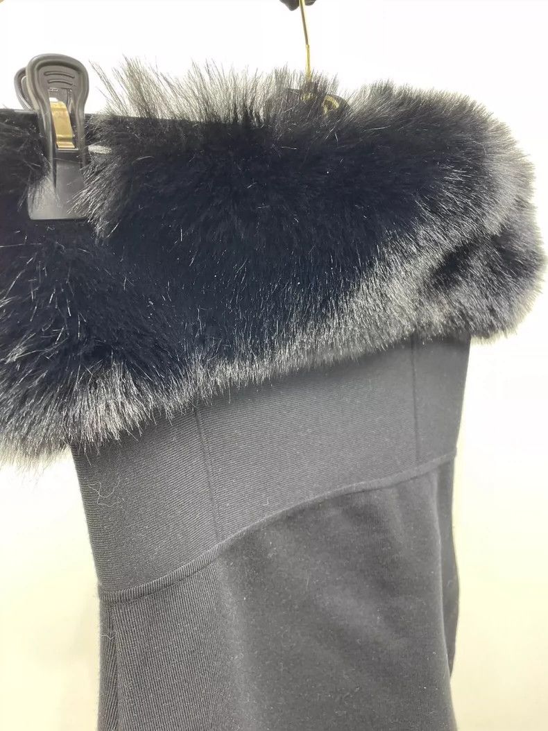 Yves Saint Laurent Saint LaruentBlack wool knit strapless dress 2502-Nextarrow Size XS / US 0-2 / IT 36-38 - 3 Thumbnail