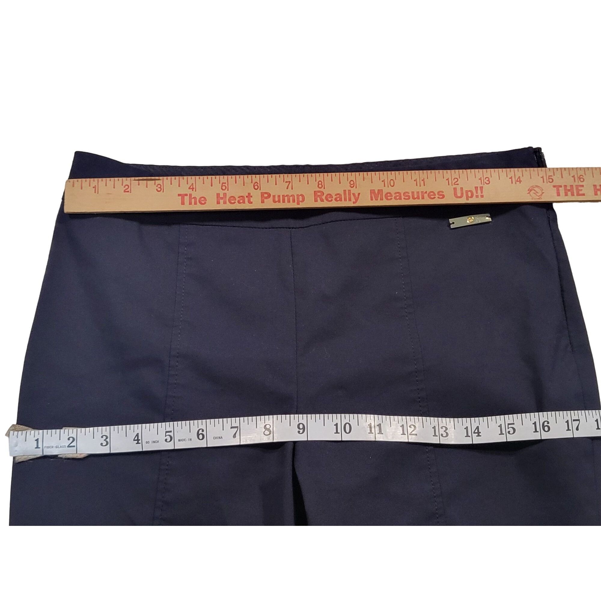 Tory Burch Tory Burch Pants Women Sz 4 Ankle Navy Blue Side Zip Designe Size 27" / US 4 / IT 40 - 3 Thumbnail
