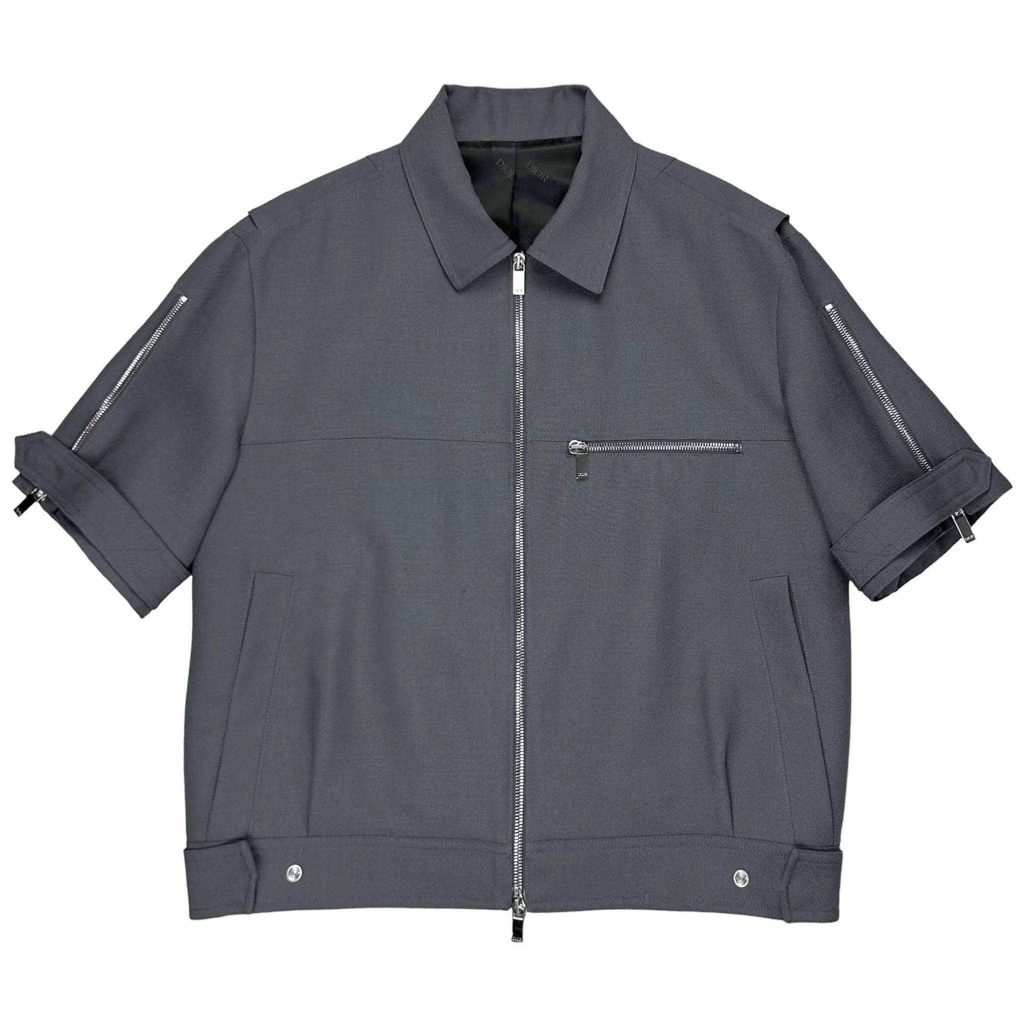 Dior Homme ジップアップジャケット 8061000144776 Shop Dior Logo Homme Embroidered Zip-Up Jacket on Sale at