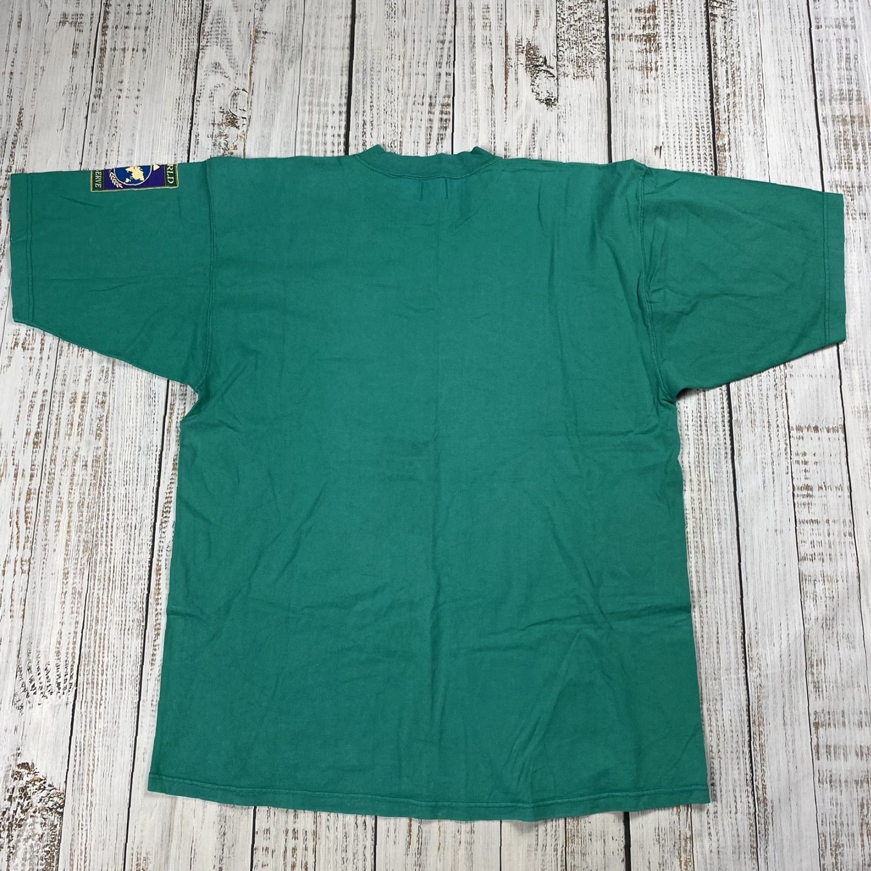Vintage VINTAGE 90s Galt Sand Panda T-Shirt Unisex Adults XL Teal Animal Print Endangered Species WWF China Size US XL / EU 56 / 4 - 6 Thumbnail