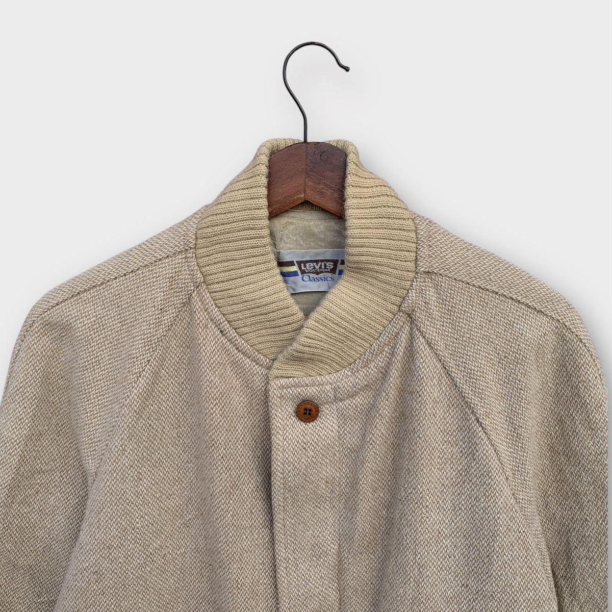 Levi's Vintage 1980s Levis Classics Wool Bomber Jacket Size US M / EU 48-50 / 2 - 6 Thumbnail