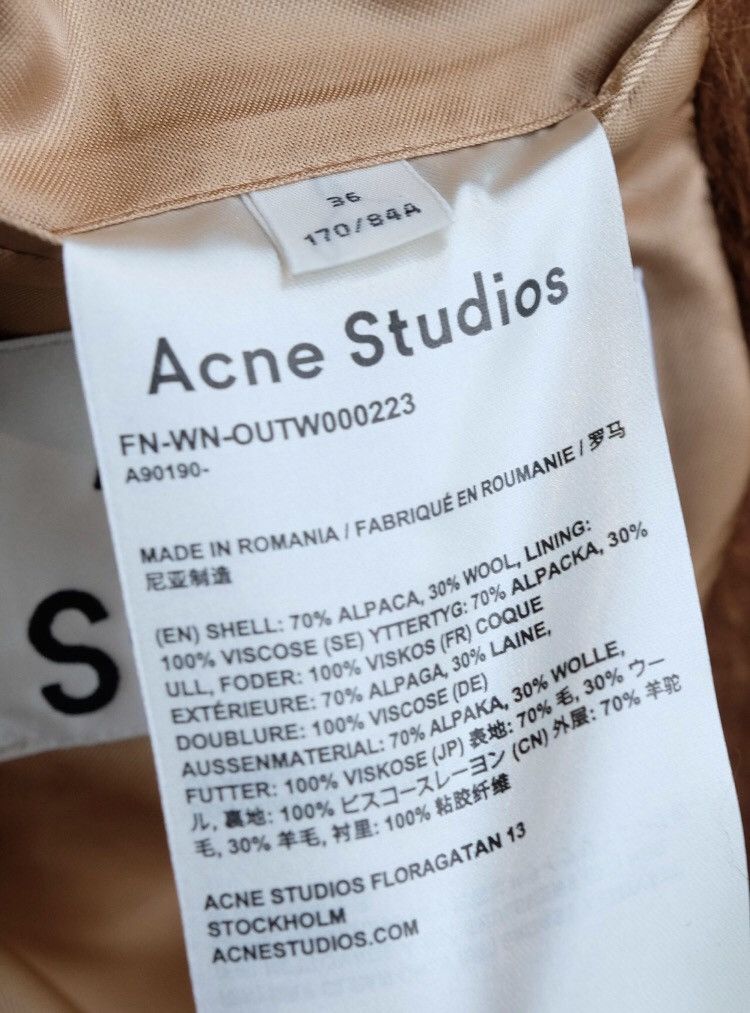 Acne Studios Acne studios Alpaca coat 2412-Nextarrow Size XS / US 0-2 / IT 36-38 - 4 Thumbnail