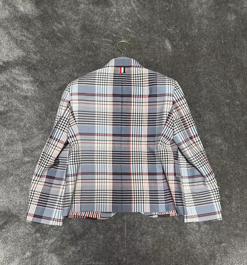 Thom Browne Thom BrowneRefreshing plaid thin suit jacket 2503-Nextarro Size S / US 4 / IT 40 - 6 Thumbnail
