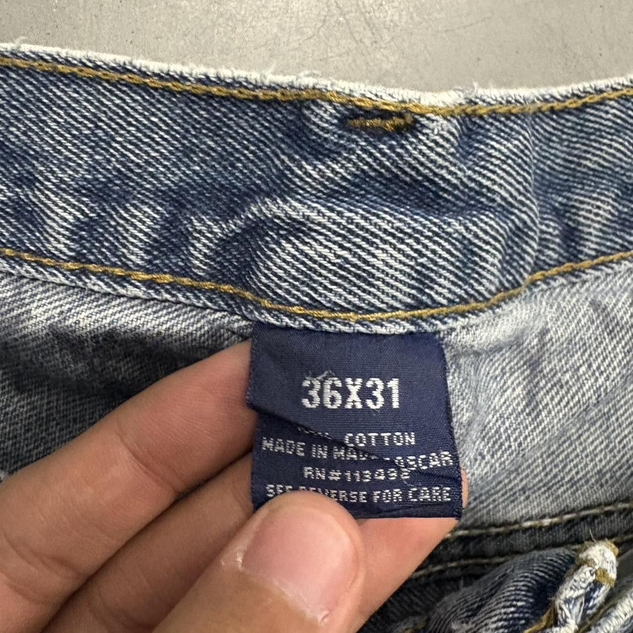 Vintage Crazy Vintage Y2K/2000s Baggy Skater Medium Blue Wash Denim Jeans! Size US 36 / EU 52 - 8 Thumbnail