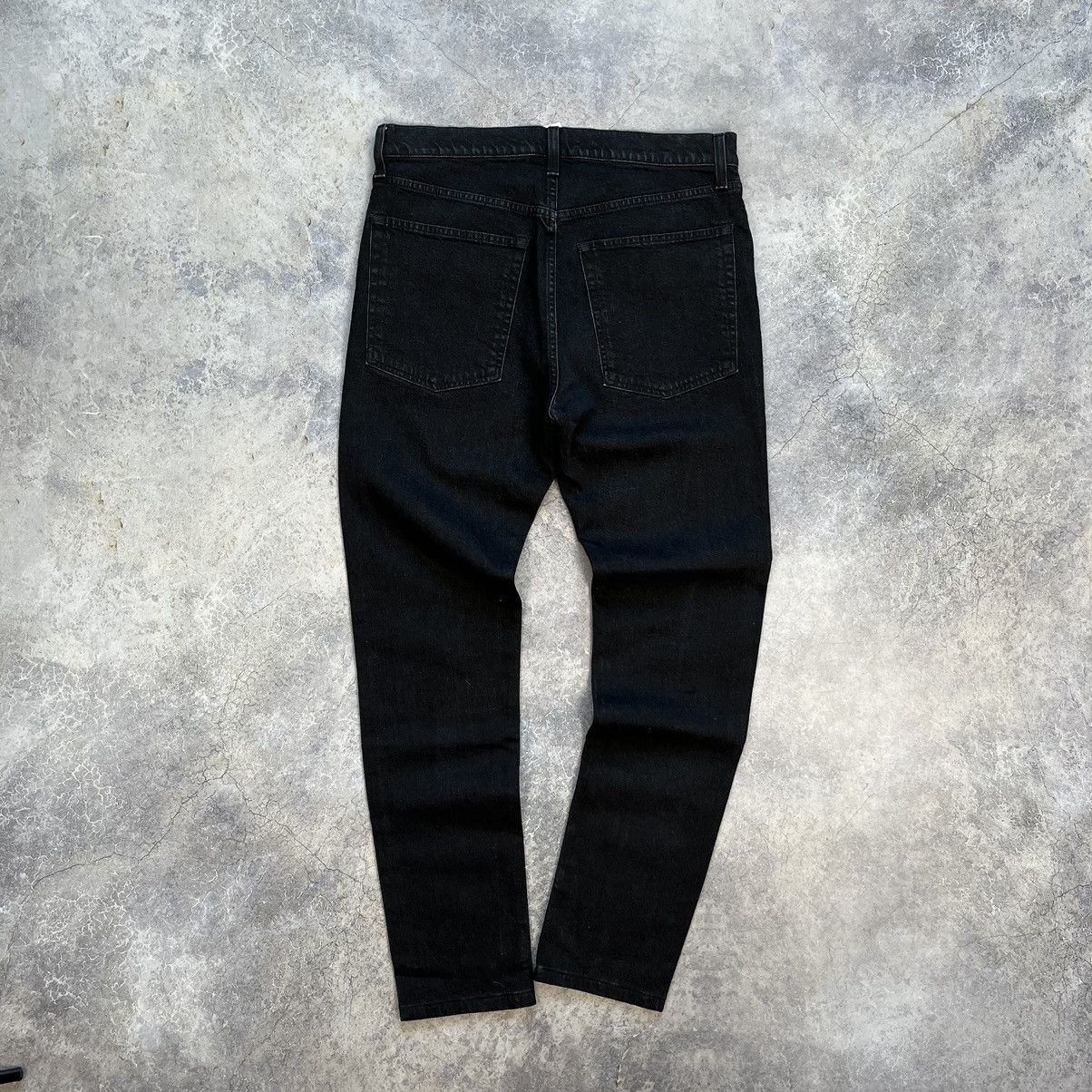 Helmut Lang HELMUT LANG MASK HI STRAIGHT BLACK JEANS Size US 35 - 3 Thumbnail
