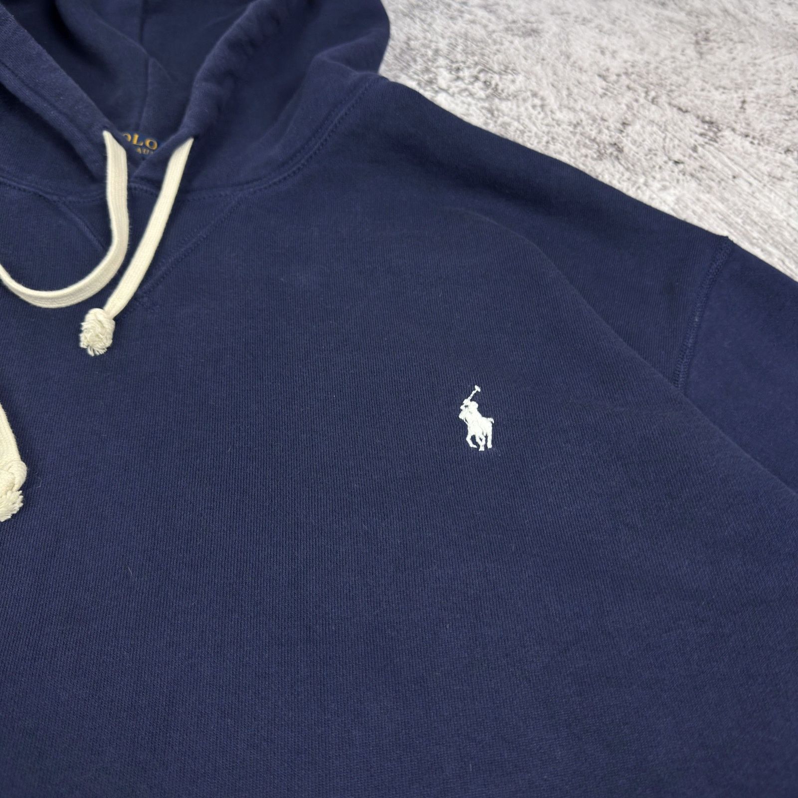 Polo Ralph Lauren Polo Ralph Lauren Men Navy Cotton Fleece Pullover Hoodie 2XL Size US XXL / EU 58 / 5 - 8 Thumbnail