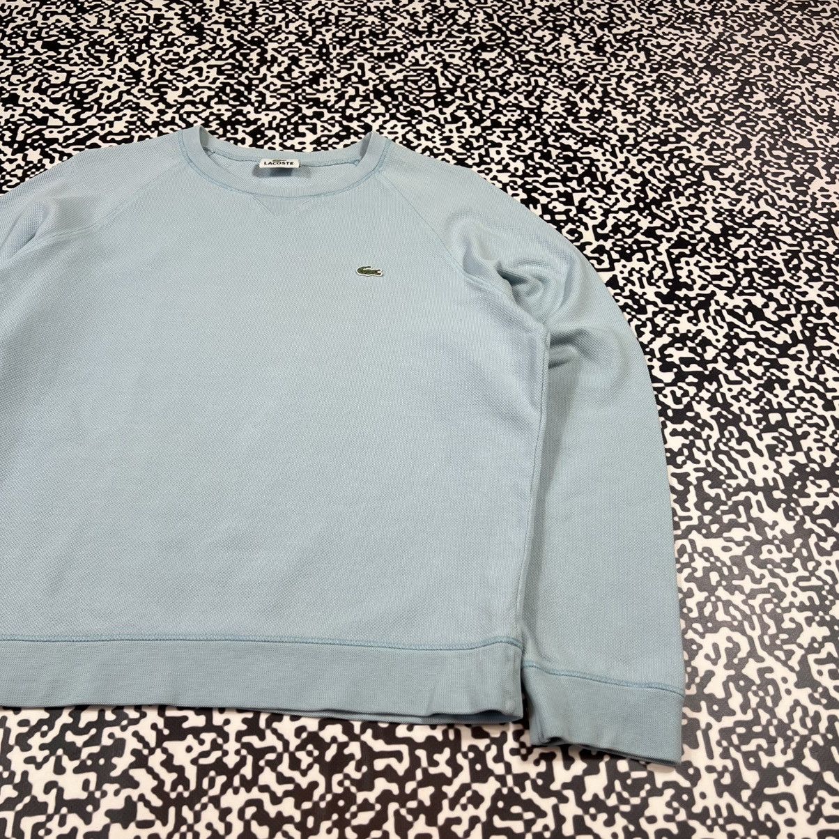 Lacoste Vintage Y2K Lacoste Retro Boxy Blue Sweater Casual Style Size M / US 6-8 / IT 42-44 - 4 Thumbnail
