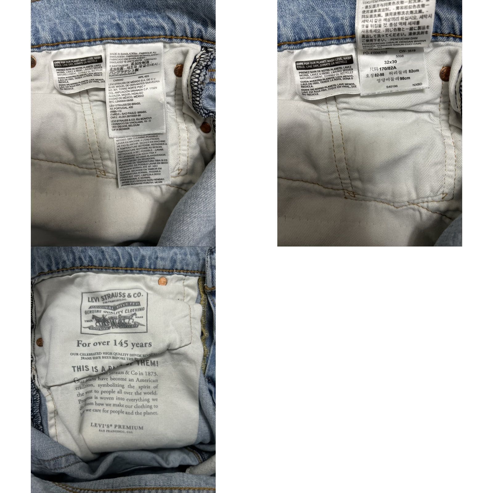 Levi's VINTAGE Levi's 502 Jeans Taper Regular 32x30 Denim Blue Zipper Stretch Men Size US 32 / EU 48 - 9 Thumbnail