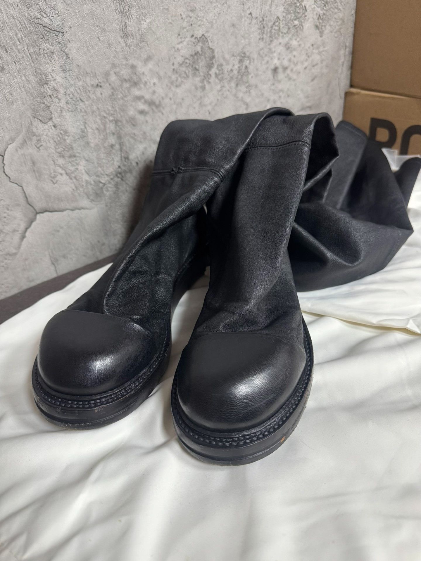 Rick Owens Rick Owens Leather Boots 36 Women Size US 6 / IT 36 - 1 Thumbnail