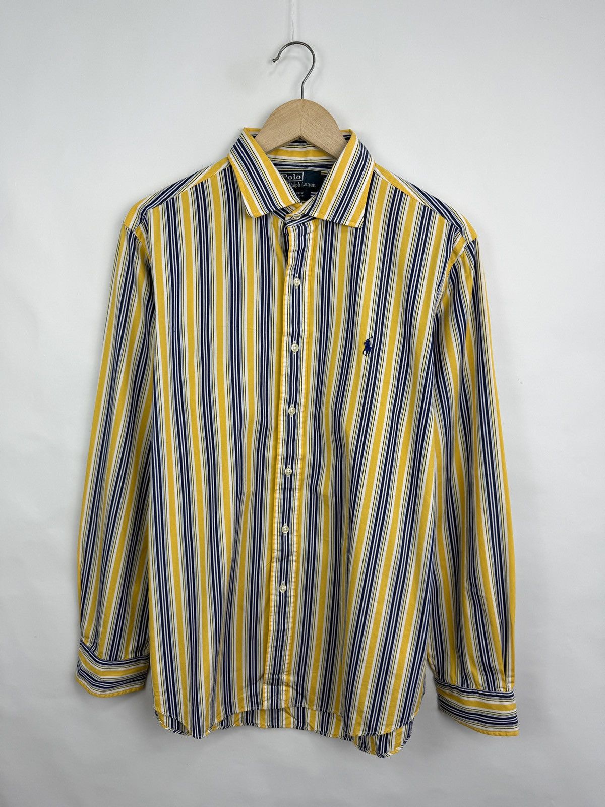 Polo Ralph Lauren 🇺🇸 Vintage 90s Ralph Lauren Stanton Custom Fit Shirt Retro Size US L / EU 52-54 / 3 - 3 Thumbnail