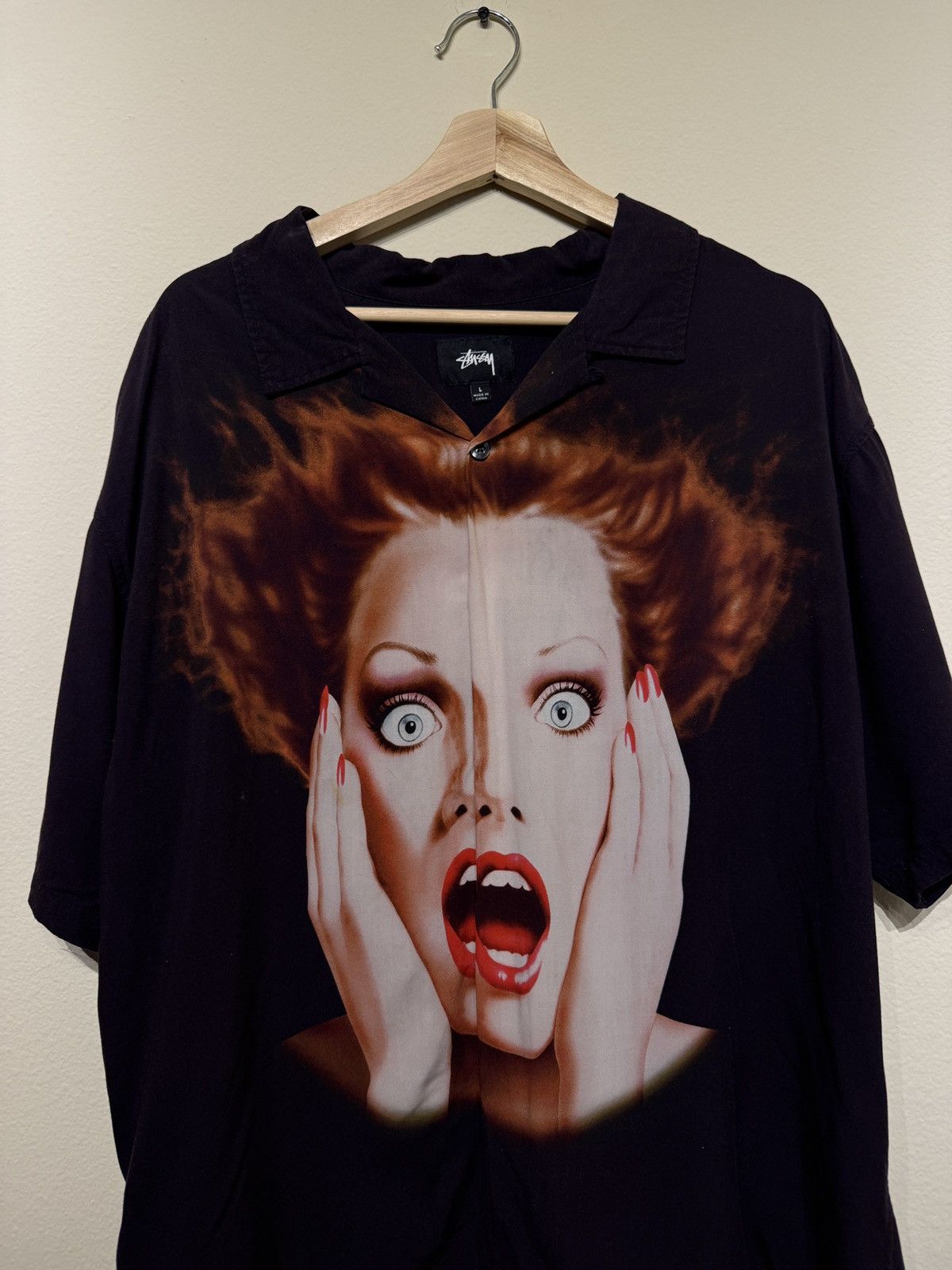 Stussy Stussy Screaming Rayon Shirt Size US L / EU 52-54 / 3 - 2 Thumbnail