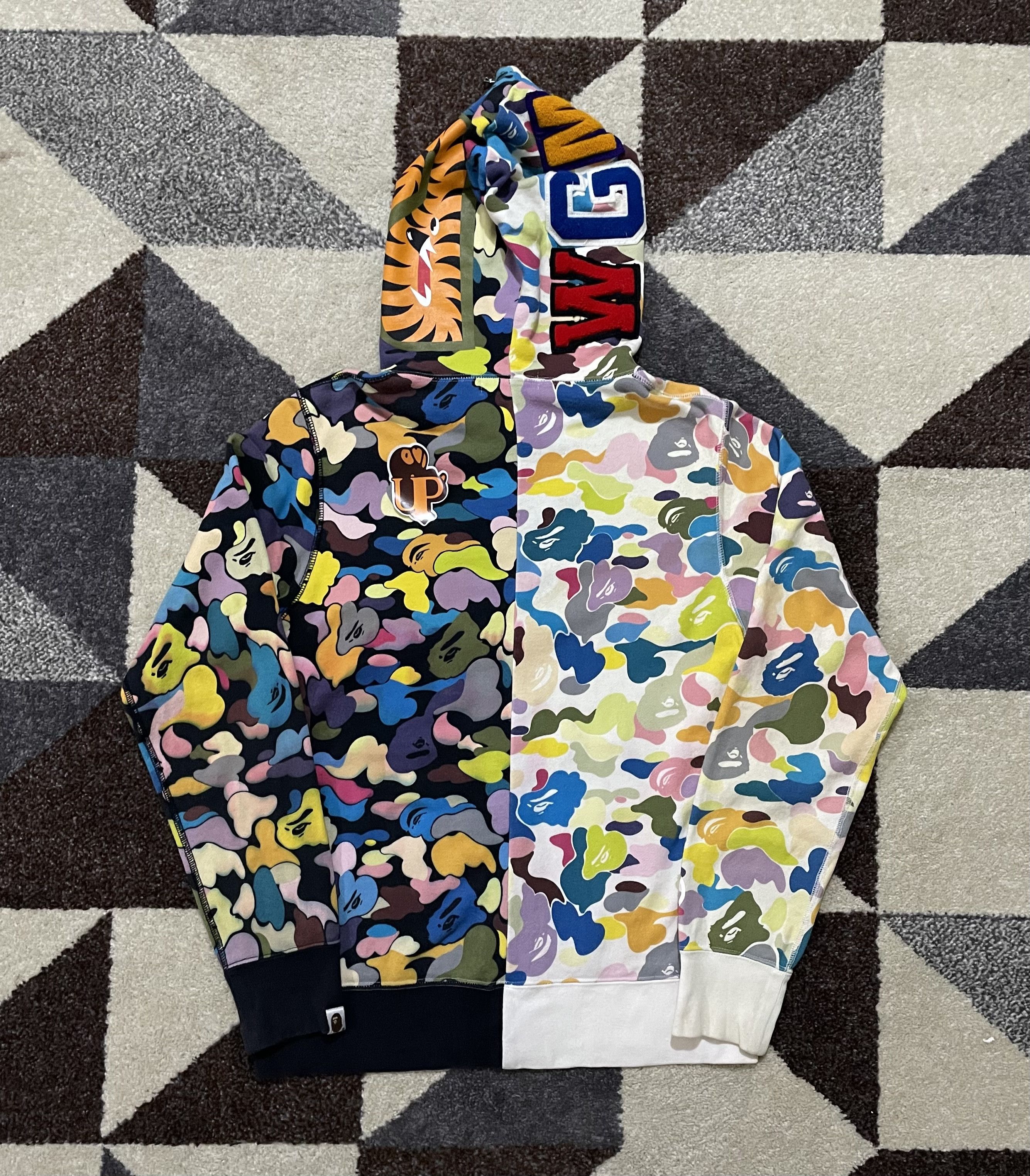 Bape Bape Multi Camo Split Shark Fullzip Hoodie Size US M / EU 48-50 / 2 - 5 Thumbnail