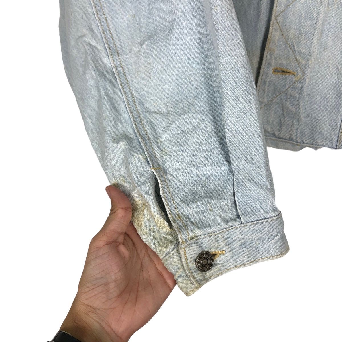 Vintage Vintage Cropped Denim Trucker Jacket Sterling Japan Kapital Size US M / EU 48-50 / 2 - 15 Thumbnail