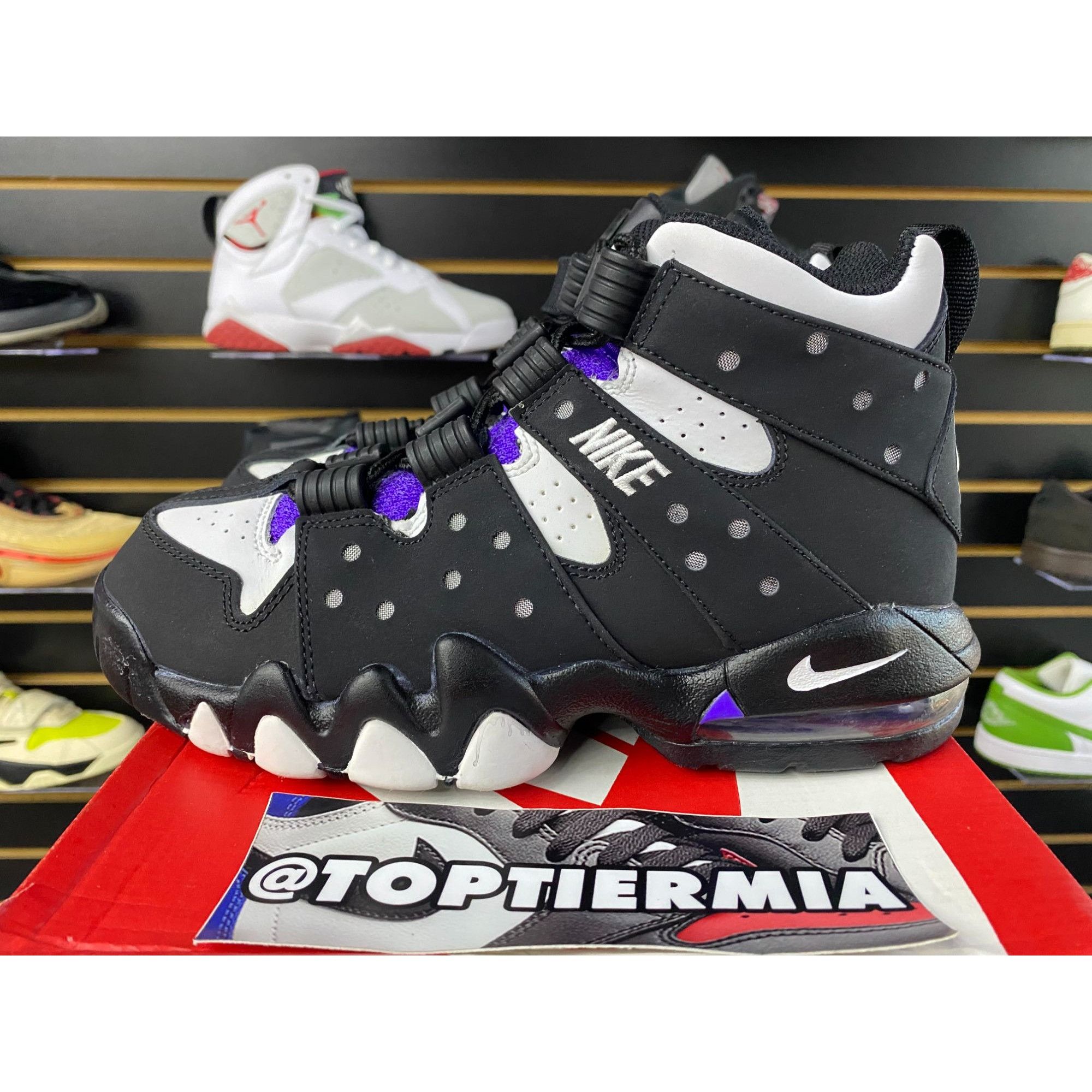 Nike NIKE AIR MAX CB 94 BLACK WHITE PURPLE SZ 6Y Size US 6 / EU 39 - 5 Thumbnail