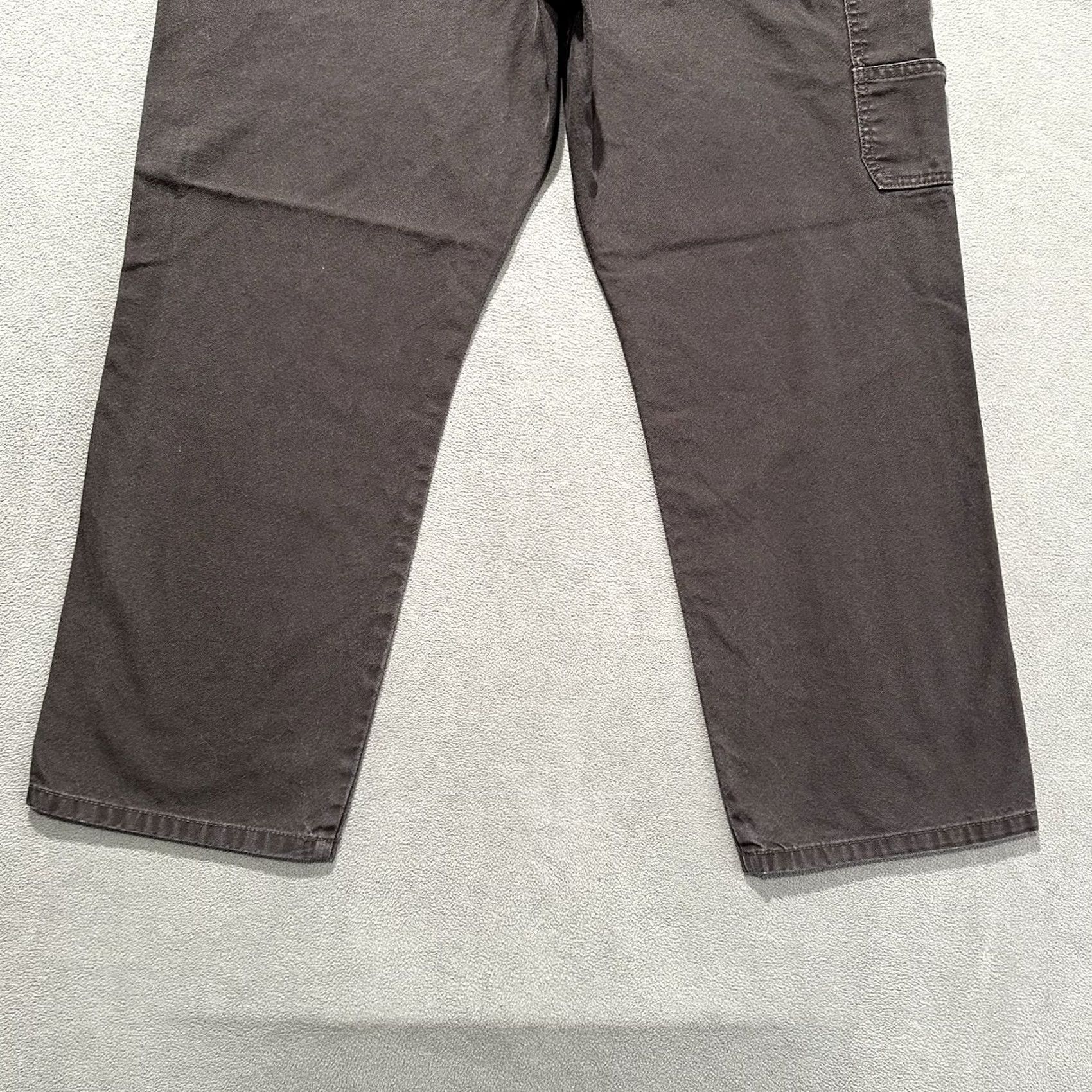 Vintage RedHead Pants Mens 38x30 Brown Canvas Carpenter Workwear Casual Zip Flat Front Regular Fit 612RHF19-7533P READ Size US 38 / EU 54 - 6 Thumbnail
