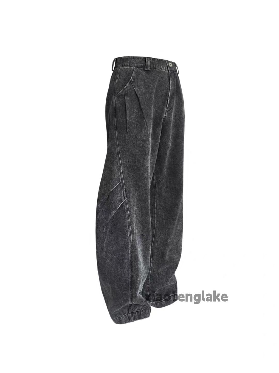 Japanese Brand ltx vintage washed faded distressed wide Leg jeans Size US 34 / EU 50 - 7 Thumbnail