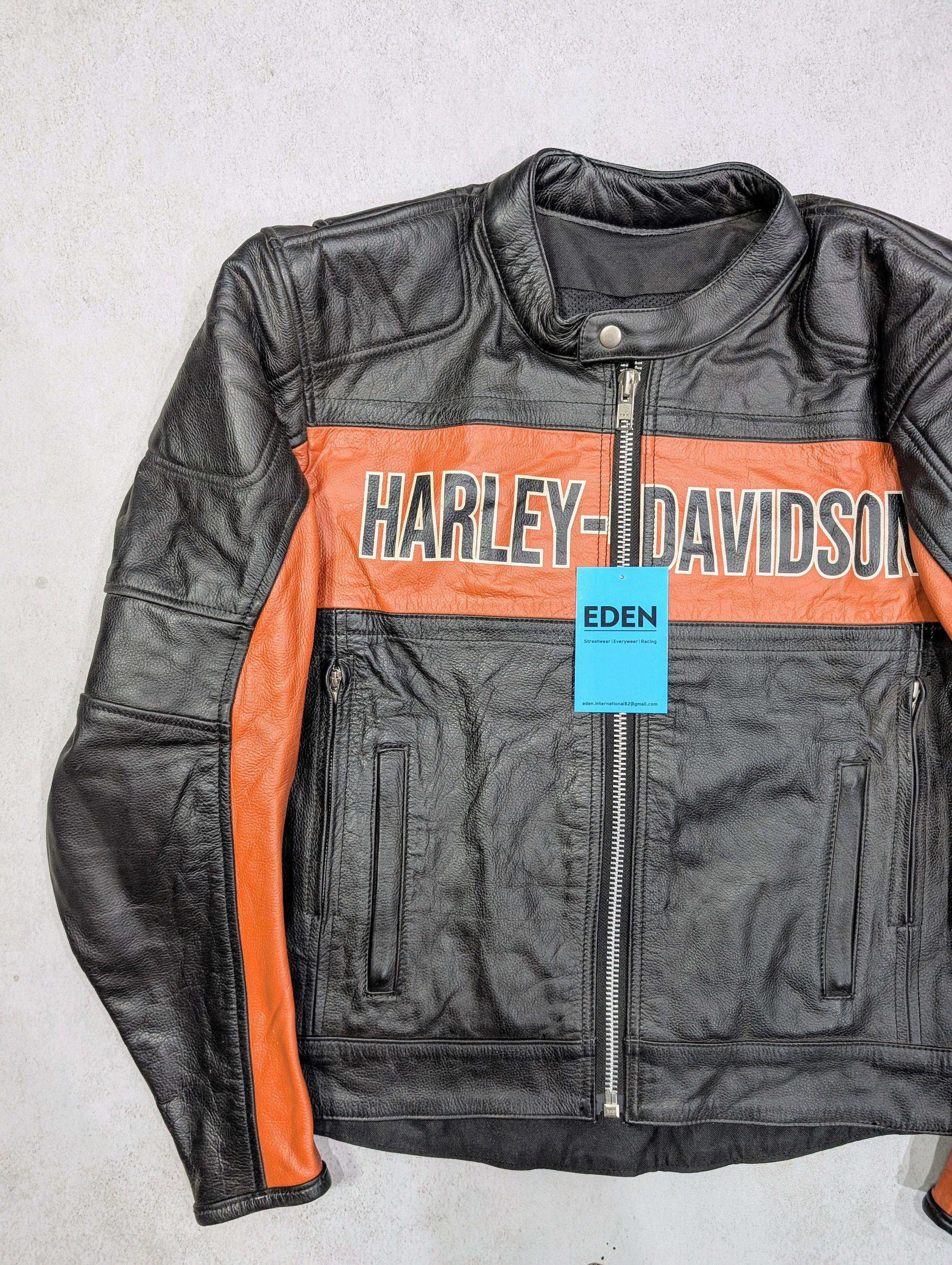 Harley Davidson Harley-Davidson Classic Leather Jacket Vintage Retro Size US L / EU 52-54 / 3 - 2 Thumbnail